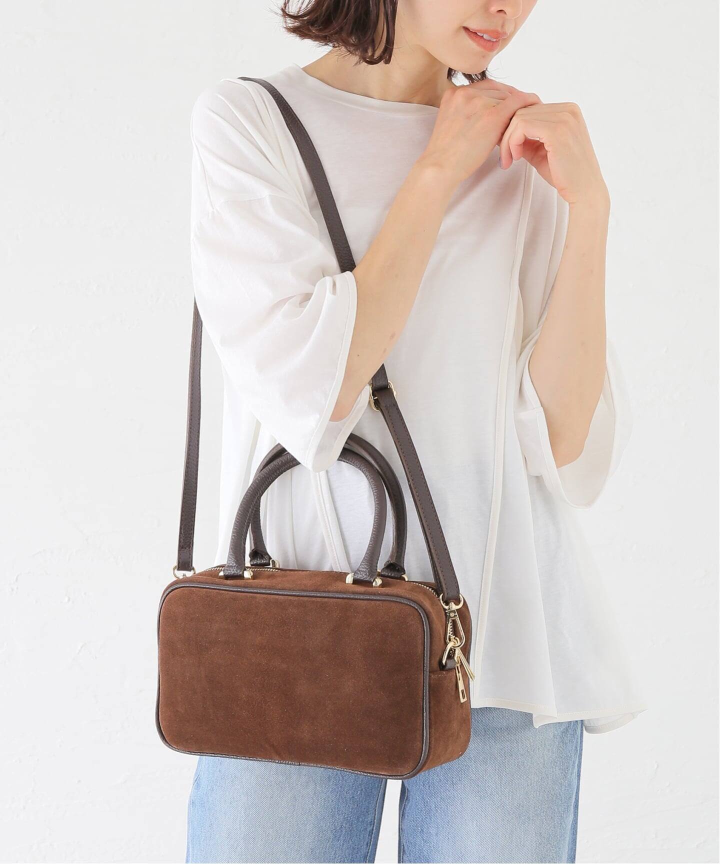 WEB＋一部店舗限定】AULENTTI / オウレンティ スエードスクエア 