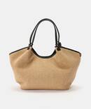 【WEB＋一部店舗限定】AULENTTI / オウレンティ ラフィアトートコンビバッグ