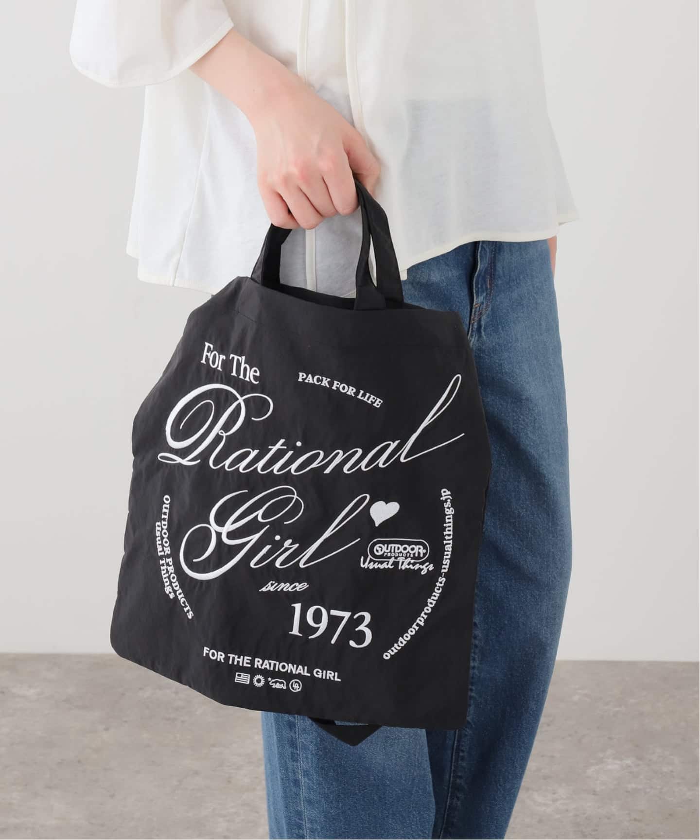 OUTDOOR PRODUCTS / アウトドアプロダクツ ナイロンロゴトートBAG