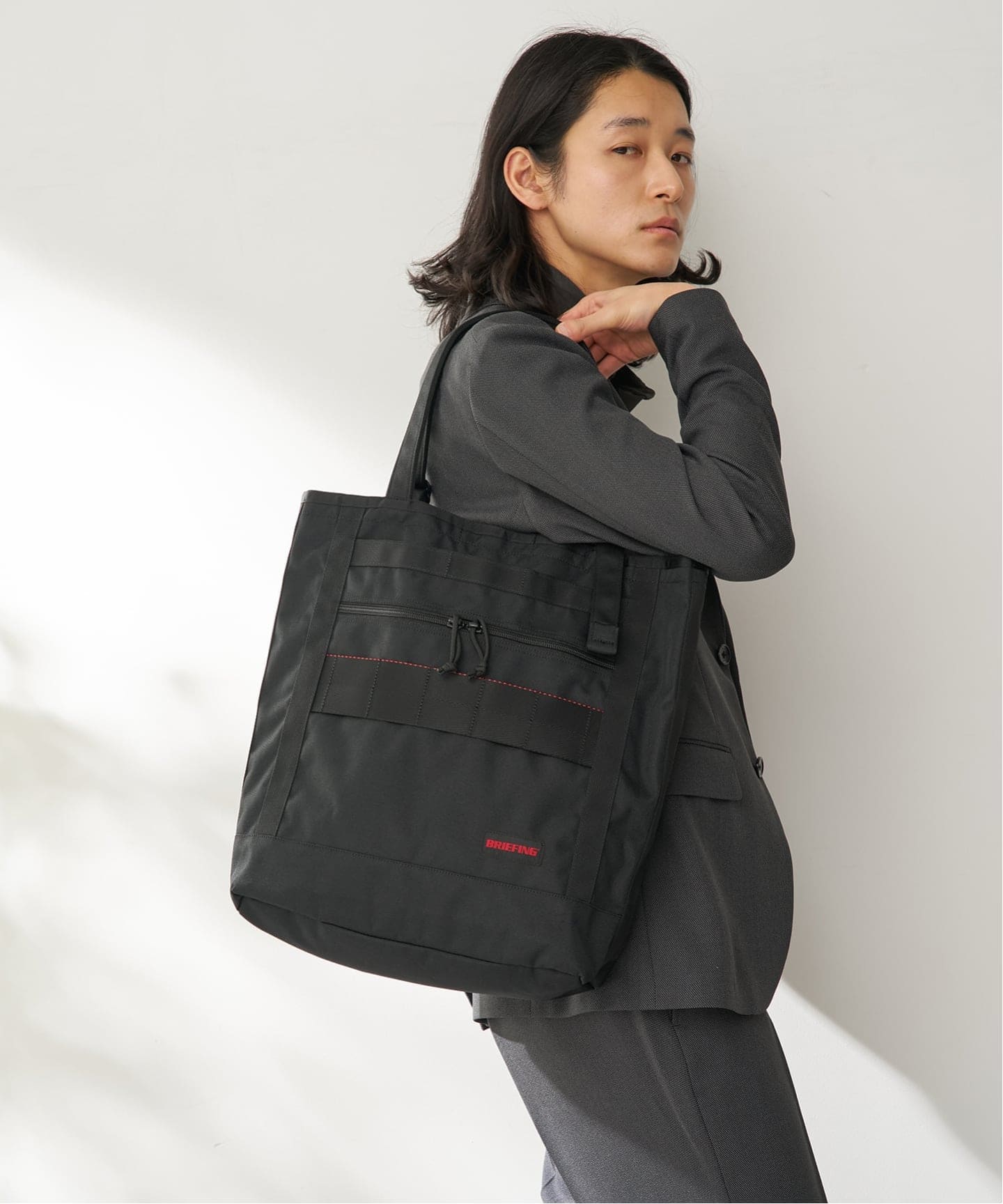 BRIEFING SHOT BUCKET ブリーフィング　ブラック　トートバッグ BRIEFING / ブリーフィング 別注 SHOT BUCKET（トートバッグ）｜B.C