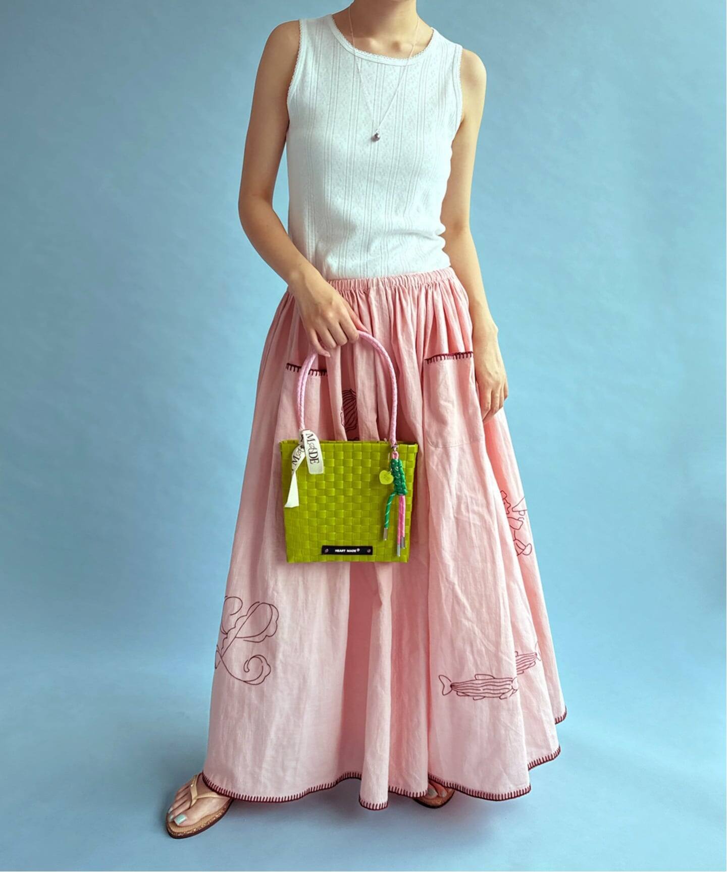 HEART MADE for LULU】 Squre Shoulder Bag（かごバッグ）｜EDIT.FOR
