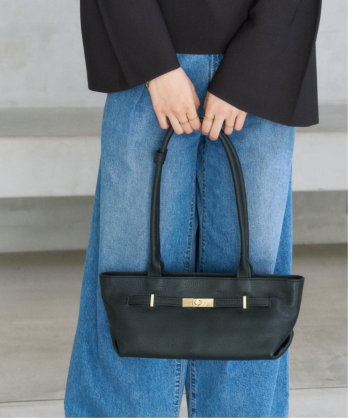 MILOS/ミロス WIDE SLIM BAG（ハンドバッグ）｜LE TALON（ル タロン