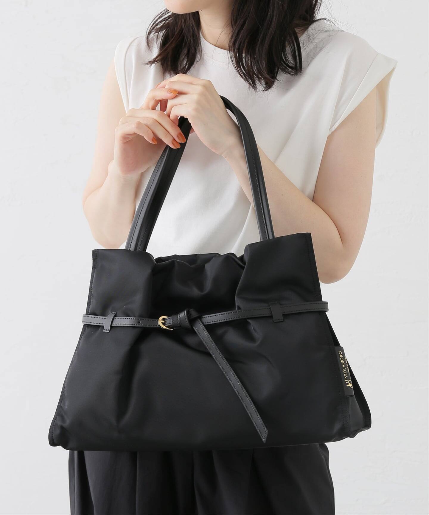 VIOLAd'ORO/ ヴィオラドーロ BIANCA NYLONTOTE（トートバッグ）｜LE