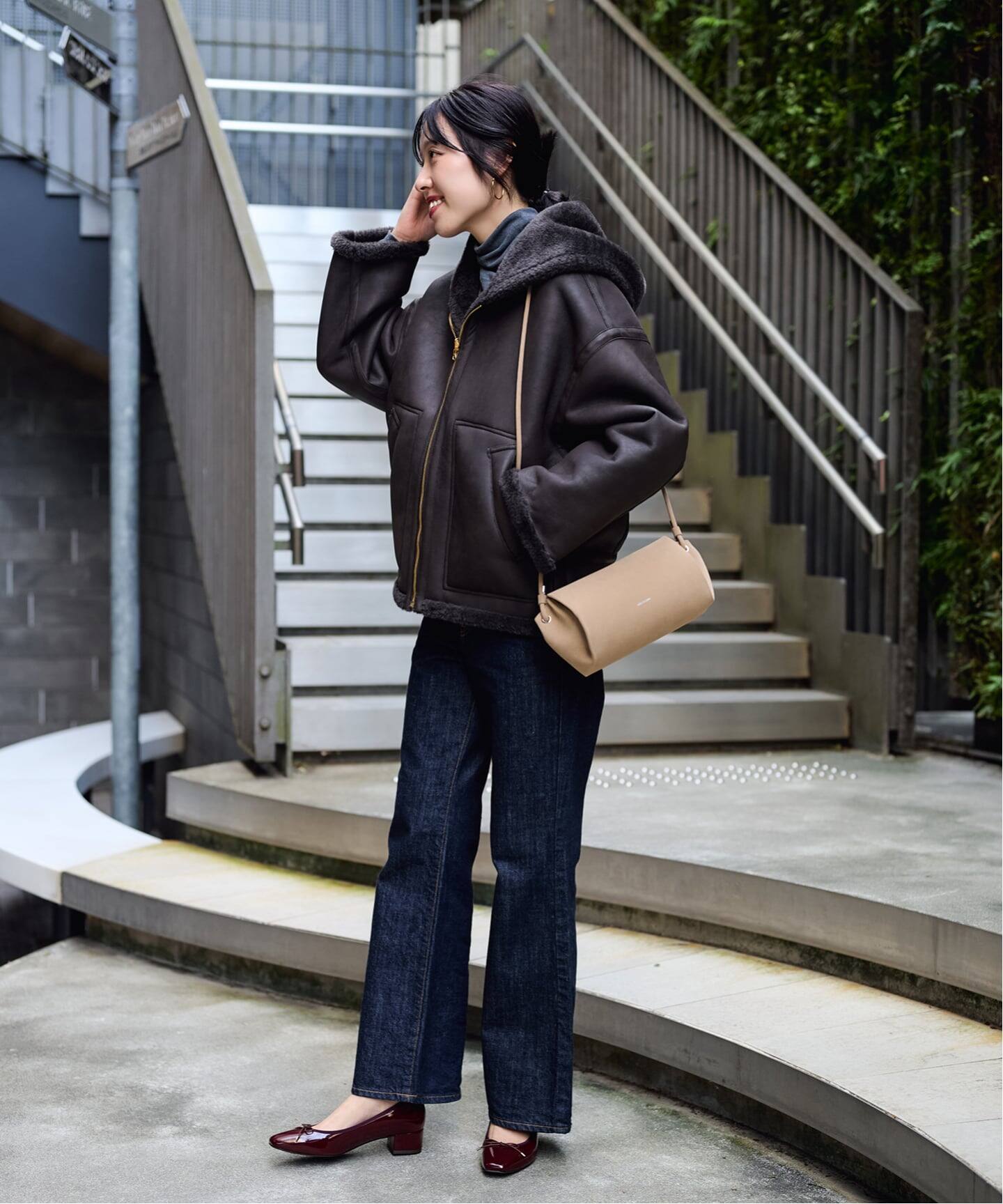 ADDCULUMN/アドカラム PAGE SHLD NUBUCK（ショルダーバッグ）｜LE 