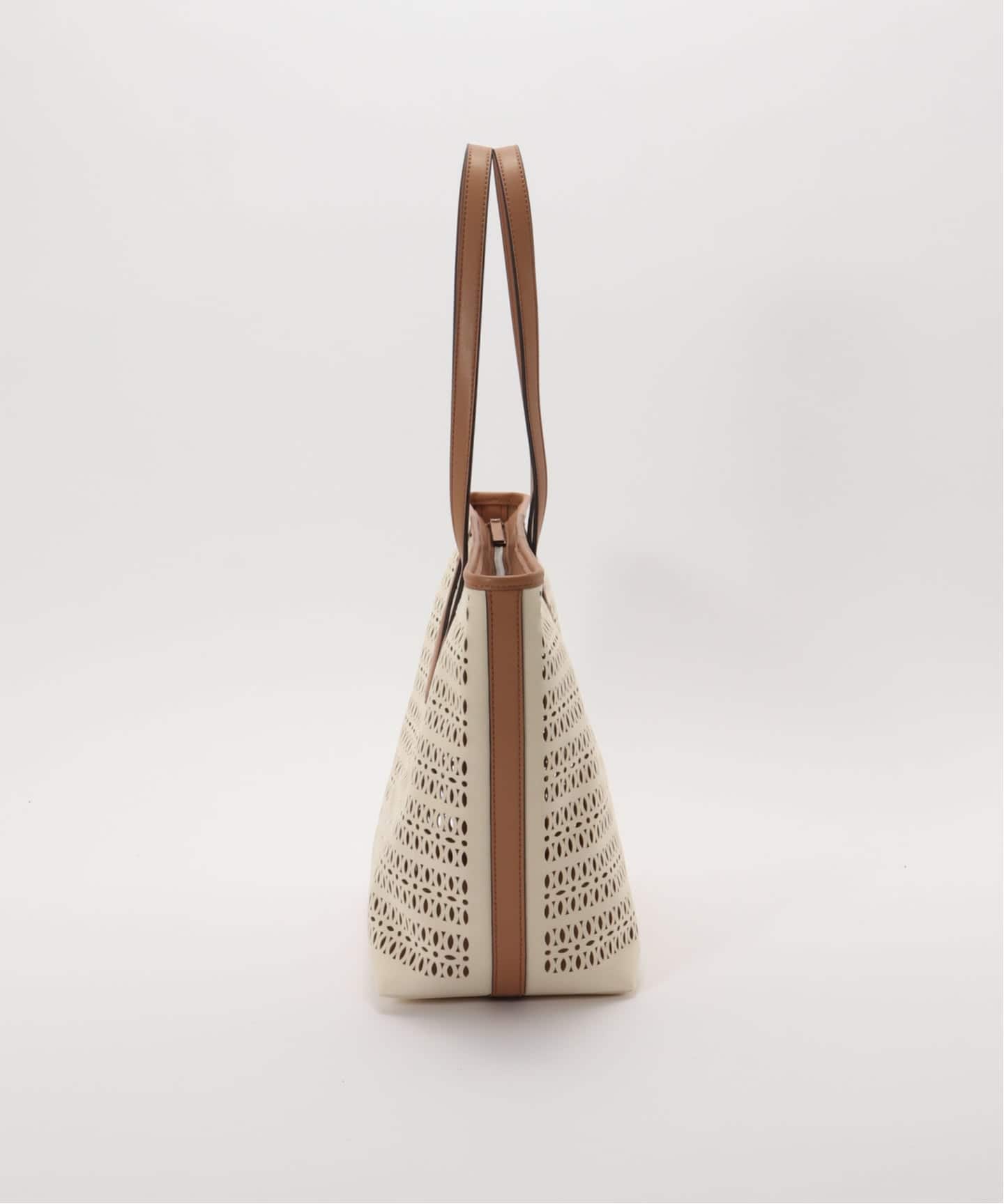 美品★ジャンニ・キアリーニ（Gianni Chiarini）レザー製コンビトート WEB限定》GIANNI CHIARINI/ ジャンニ キアリーニ cutting tote（トート