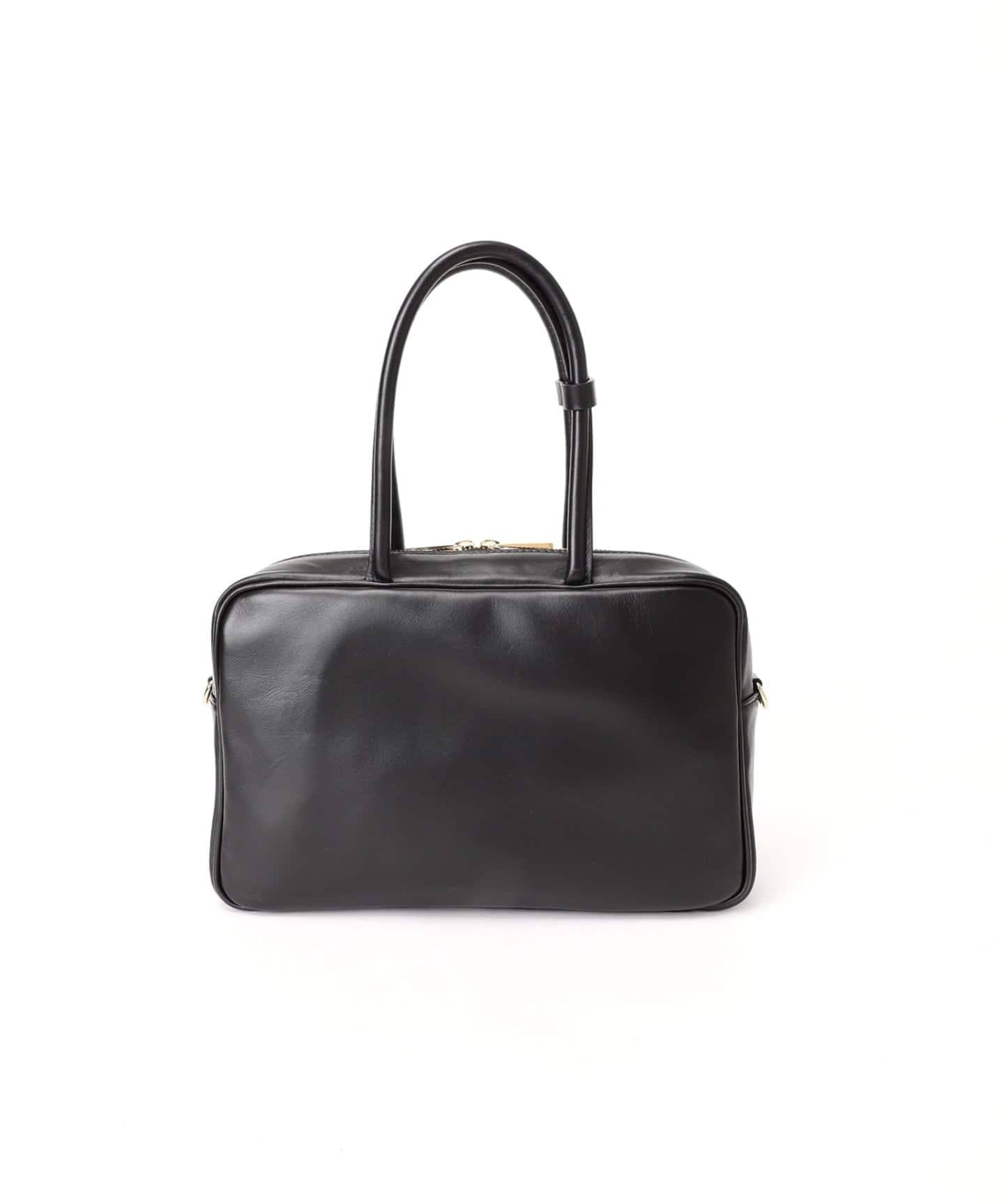 MORESCO ボストンバッグ ブラック KAWANO 茶芯　ボロ　グランジ MILOS/ミロス soft leather Square ボストン（ボストンバッグ）｜LE
