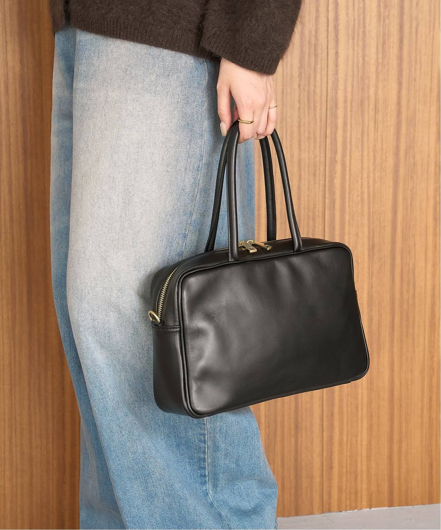MILOS/ミロス soft leather Square ボストン（ボストンバッグ）｜LE 