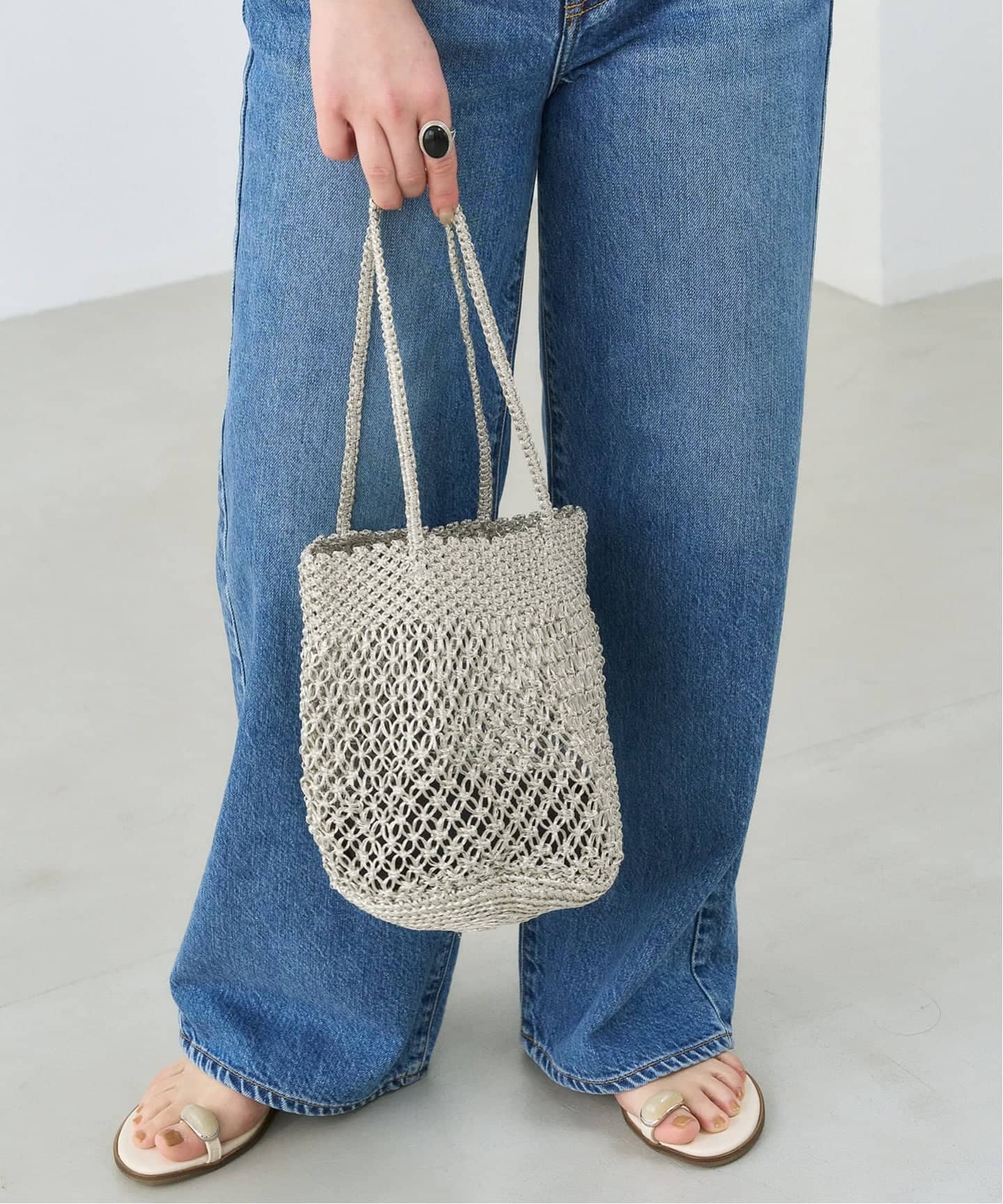 THE BAGMATI/バクマティ メタリックメッシュ BAG（ハンドバッグ）｜LE