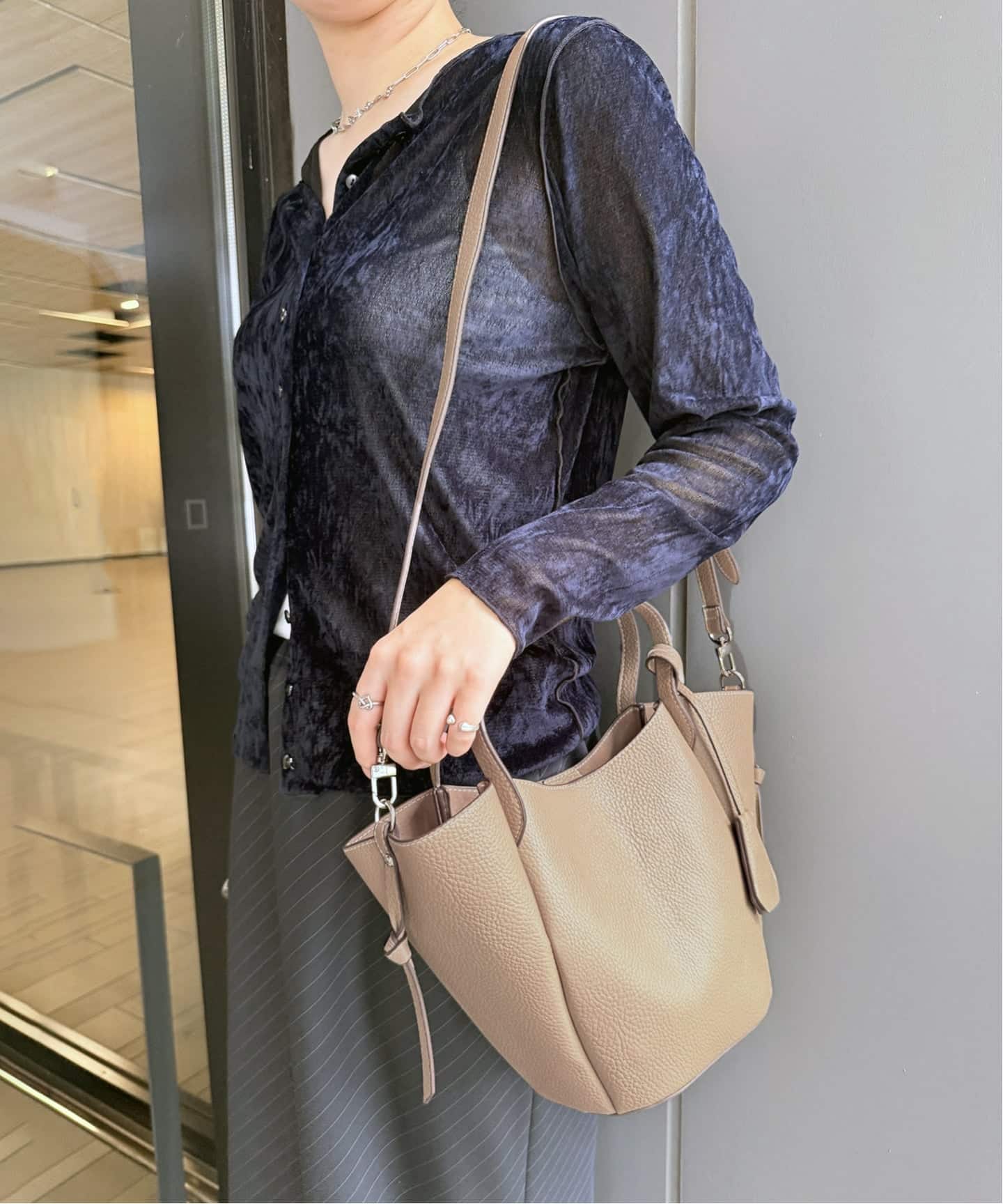 cache cache / カシュカシュ basket mini tote（トートバッグ）｜LE