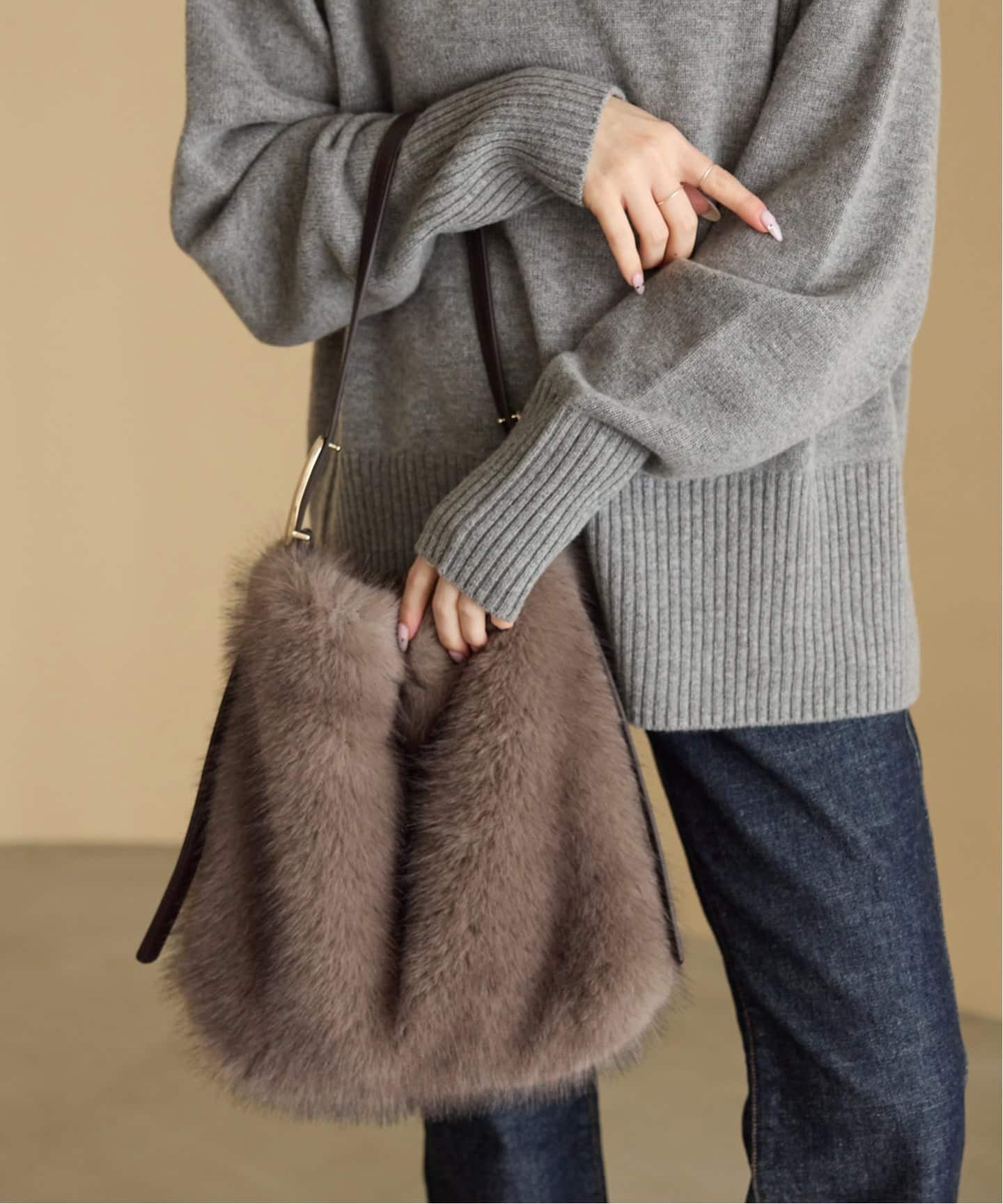 はるどん 予約》LE TALON onehandle fur tote（トートバッグ）｜LE TALON（ル