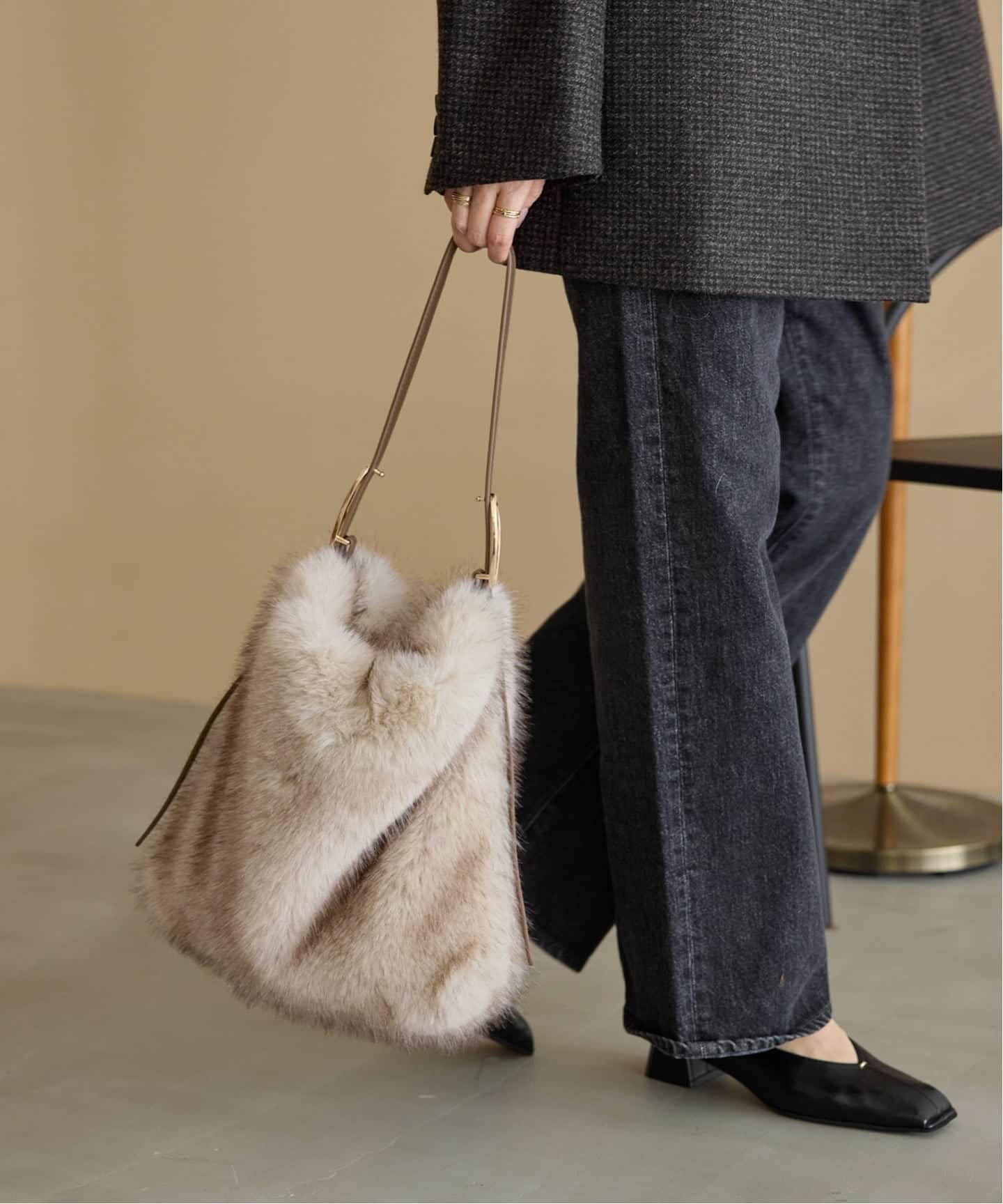 はるどん 予約》LE TALON onehandle fur tote（トートバッグ）｜LE TALON（ル