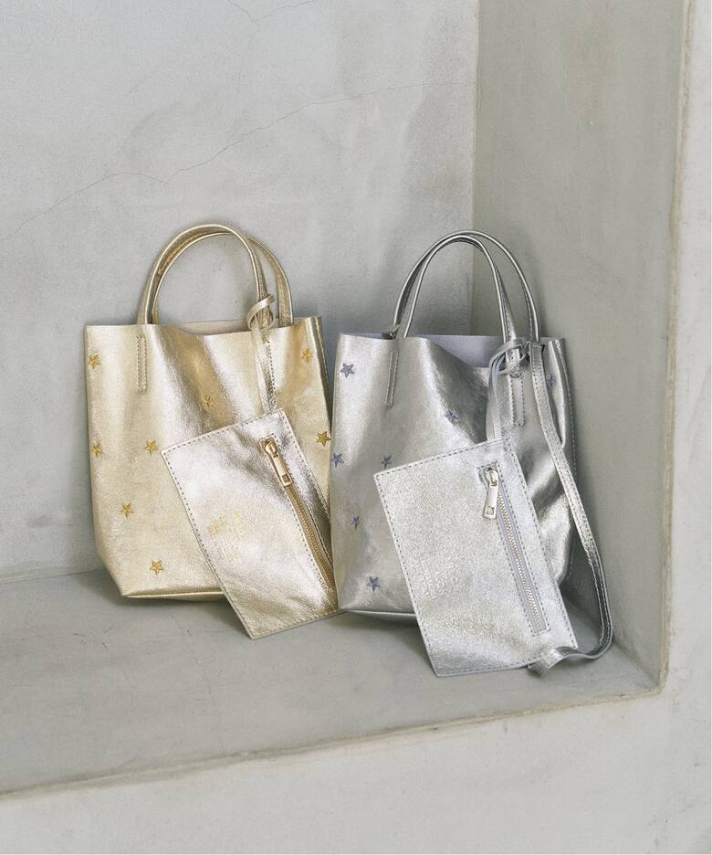MARLON/マーロン STARS EMBROIDERED TOTE（トートバッグ）｜LE TALON 