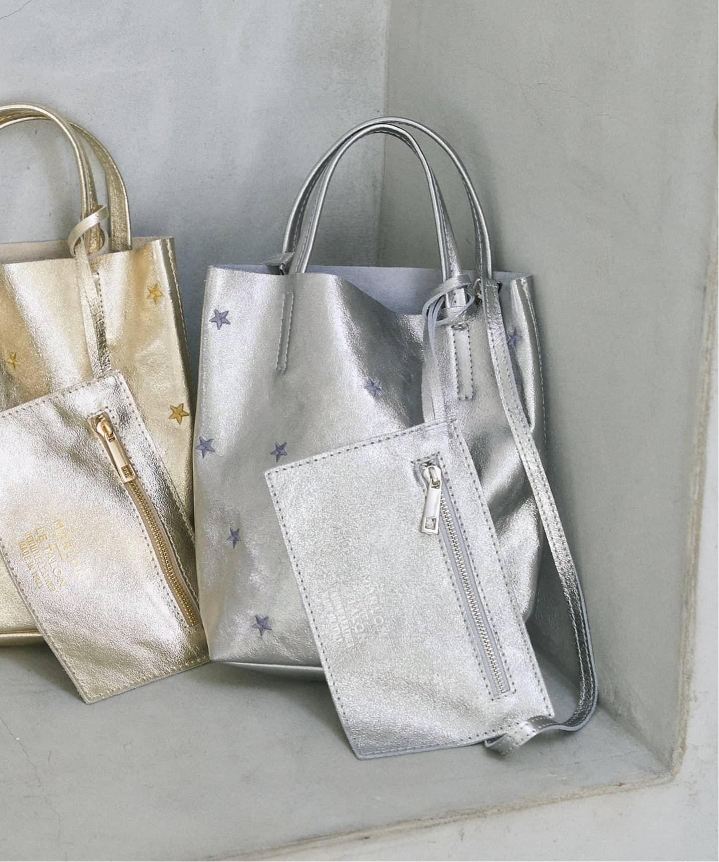 MARLON/マーロン STARS EMBROIDERED TOTE（トートバッグ）｜LE TALON