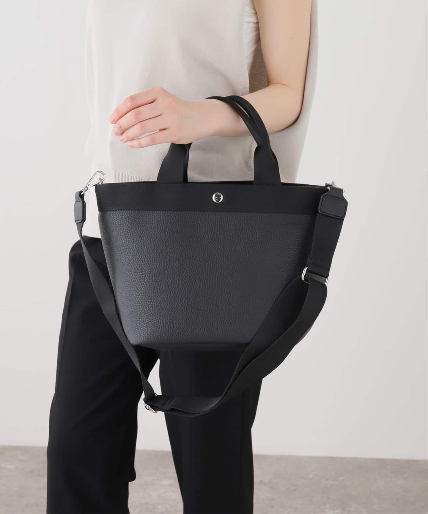 cachecache /カシュカシュ シュリンクフナガタ2WAYトート（トート
