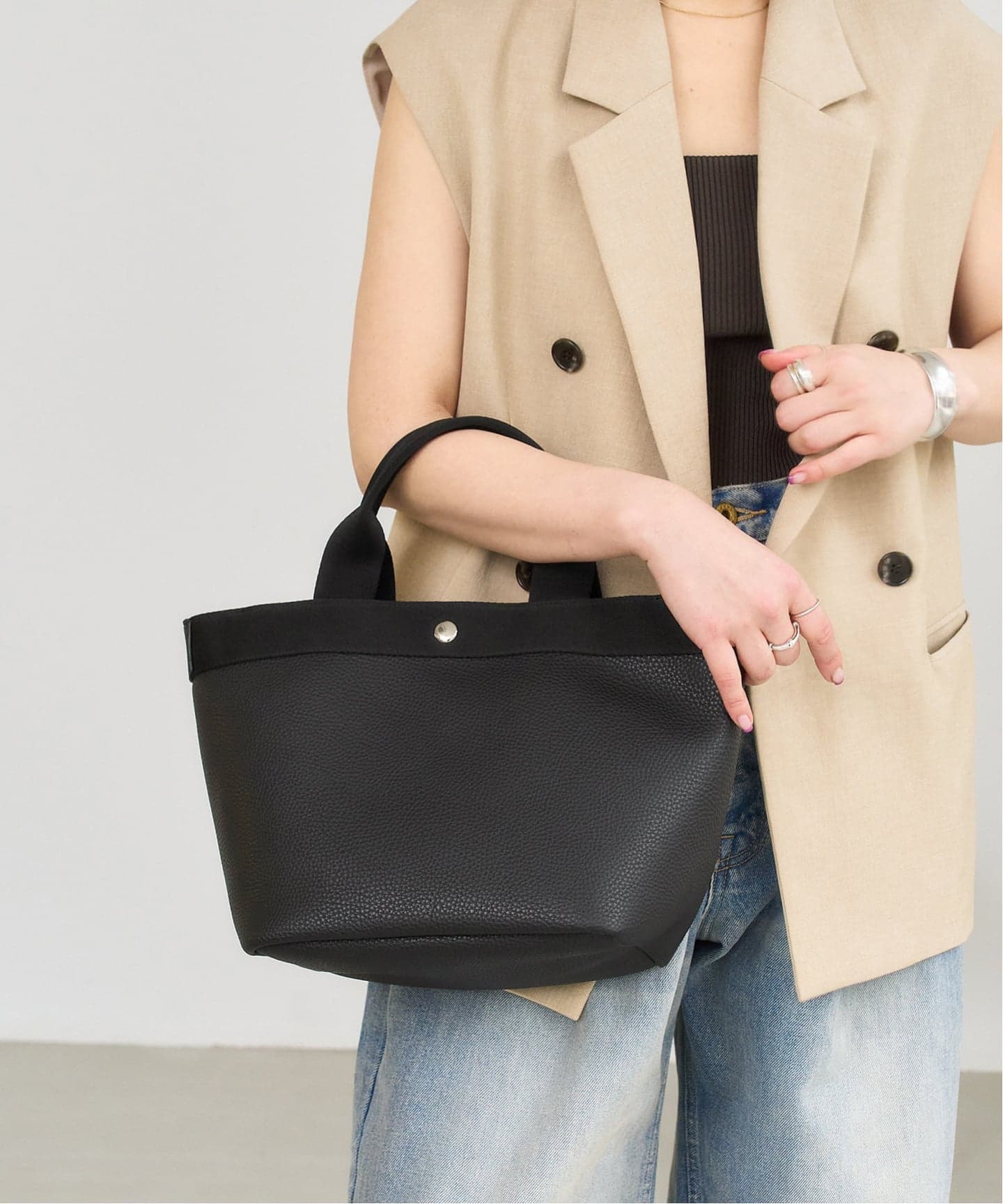 cachecache /カシュカシュ シュリンクフナガタ2WAYトート（トート