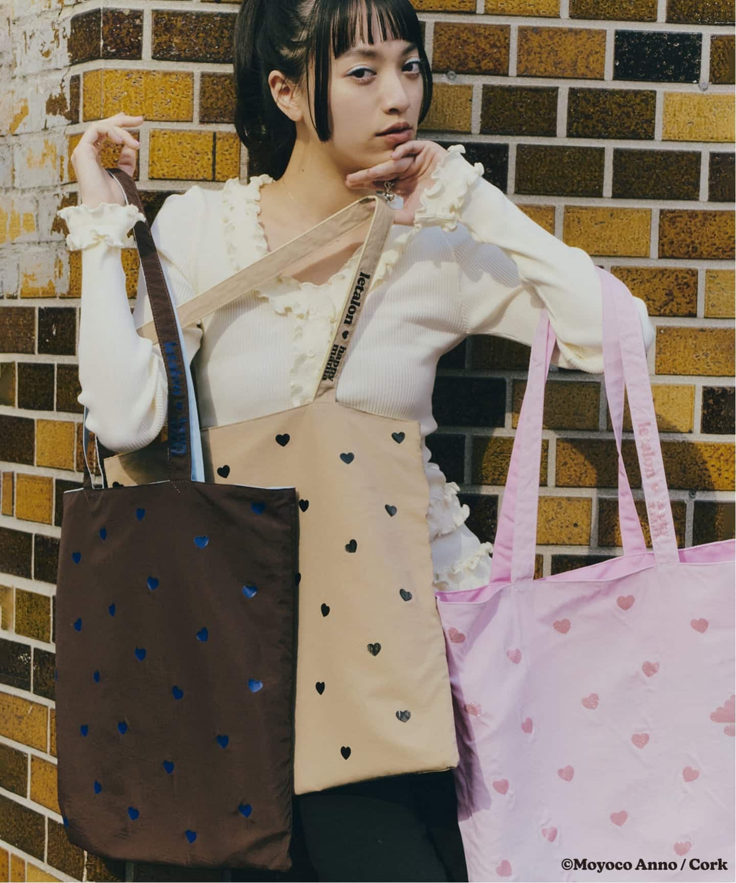 happyさん専用 トートバッグ LE TALON×HAPPY MANIA リバーシブルトート（トートバッグ）｜LE TALON