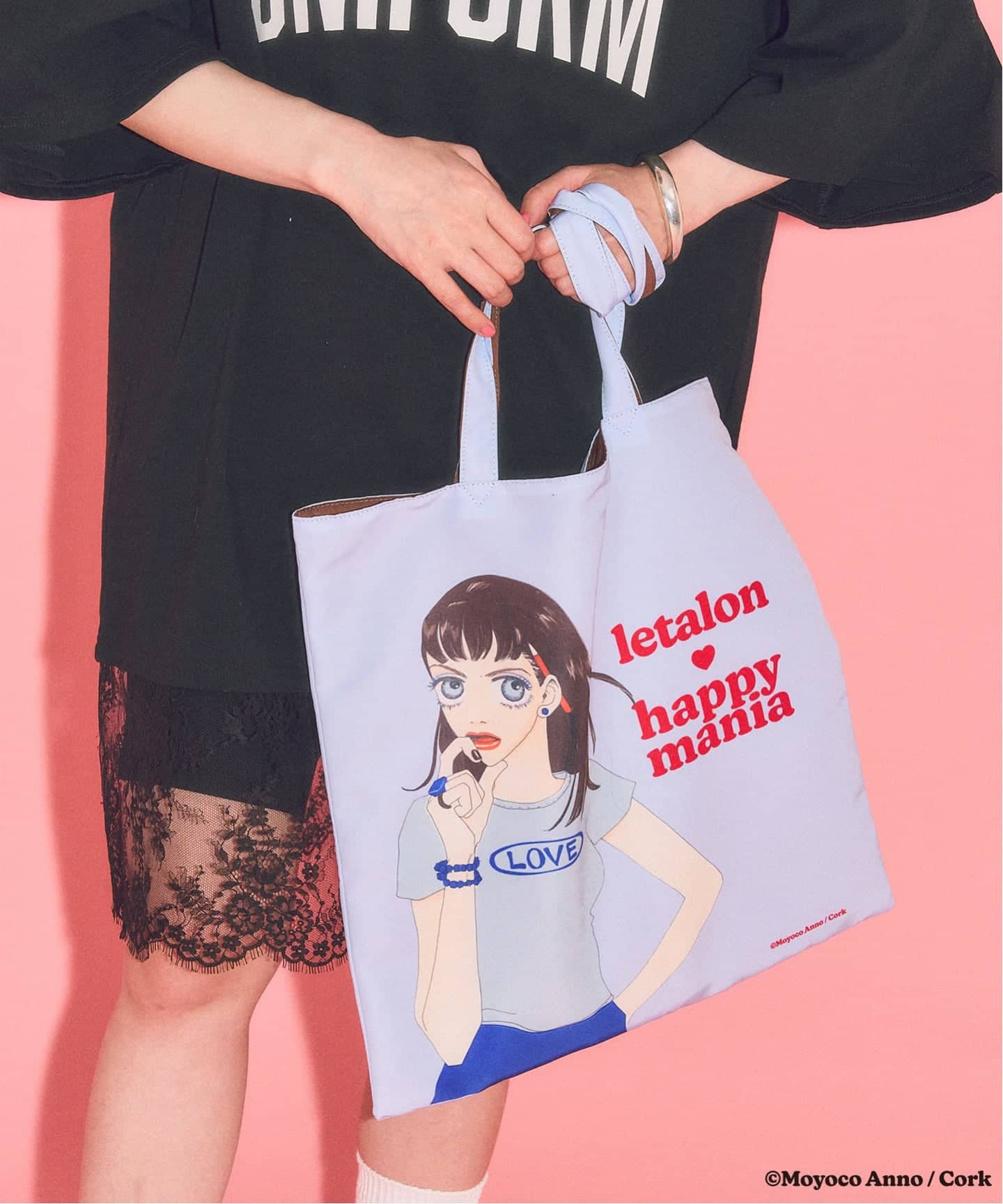 GLEN  トートバッグ LE TALON×HAPPY MANIA リバーシブルトート（トートバッグ）｜LE TALON