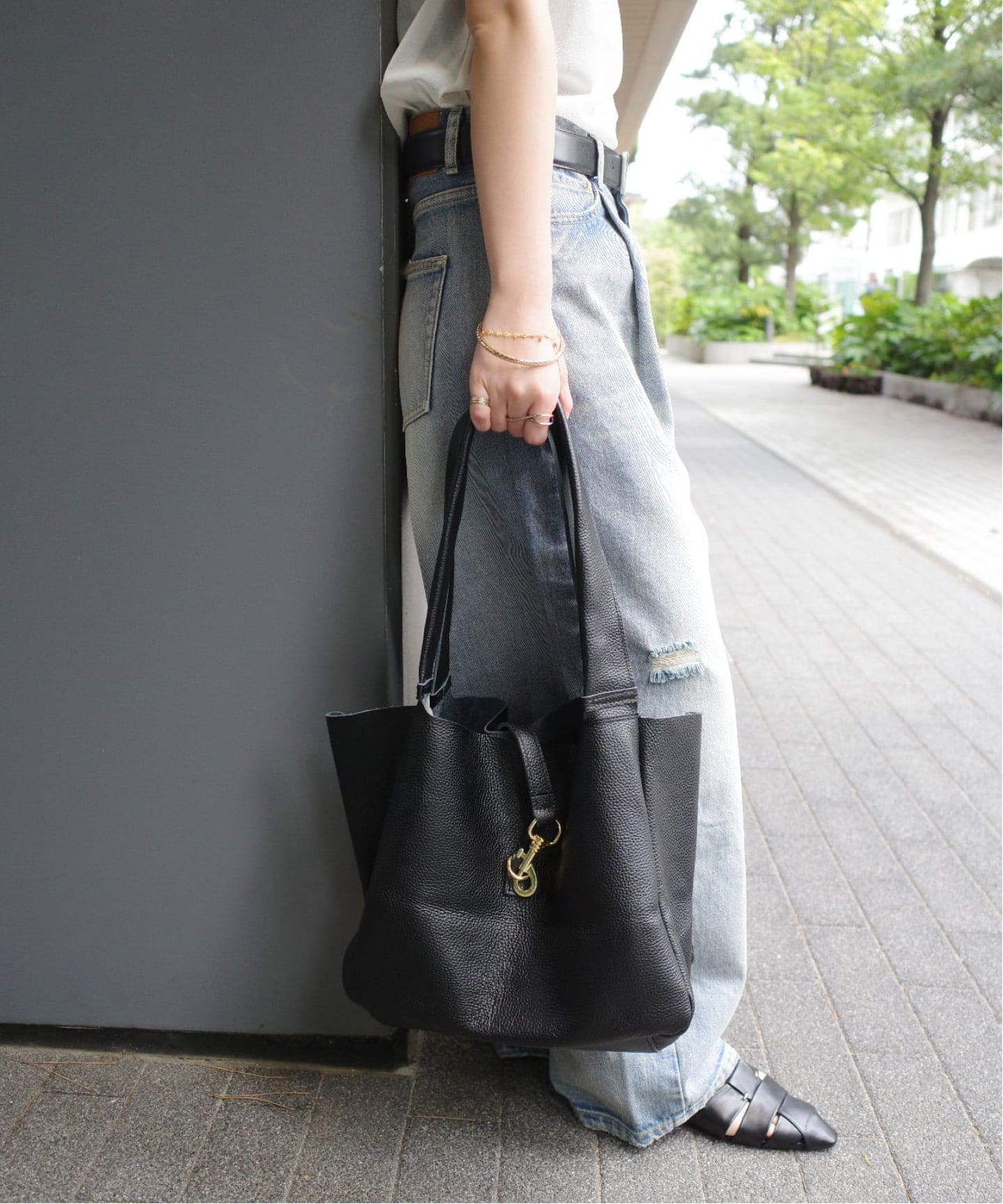 WEB限定》 MILLELA FIRENZE/ミレッラ BIT LEATHER TOTE（トートバッグ