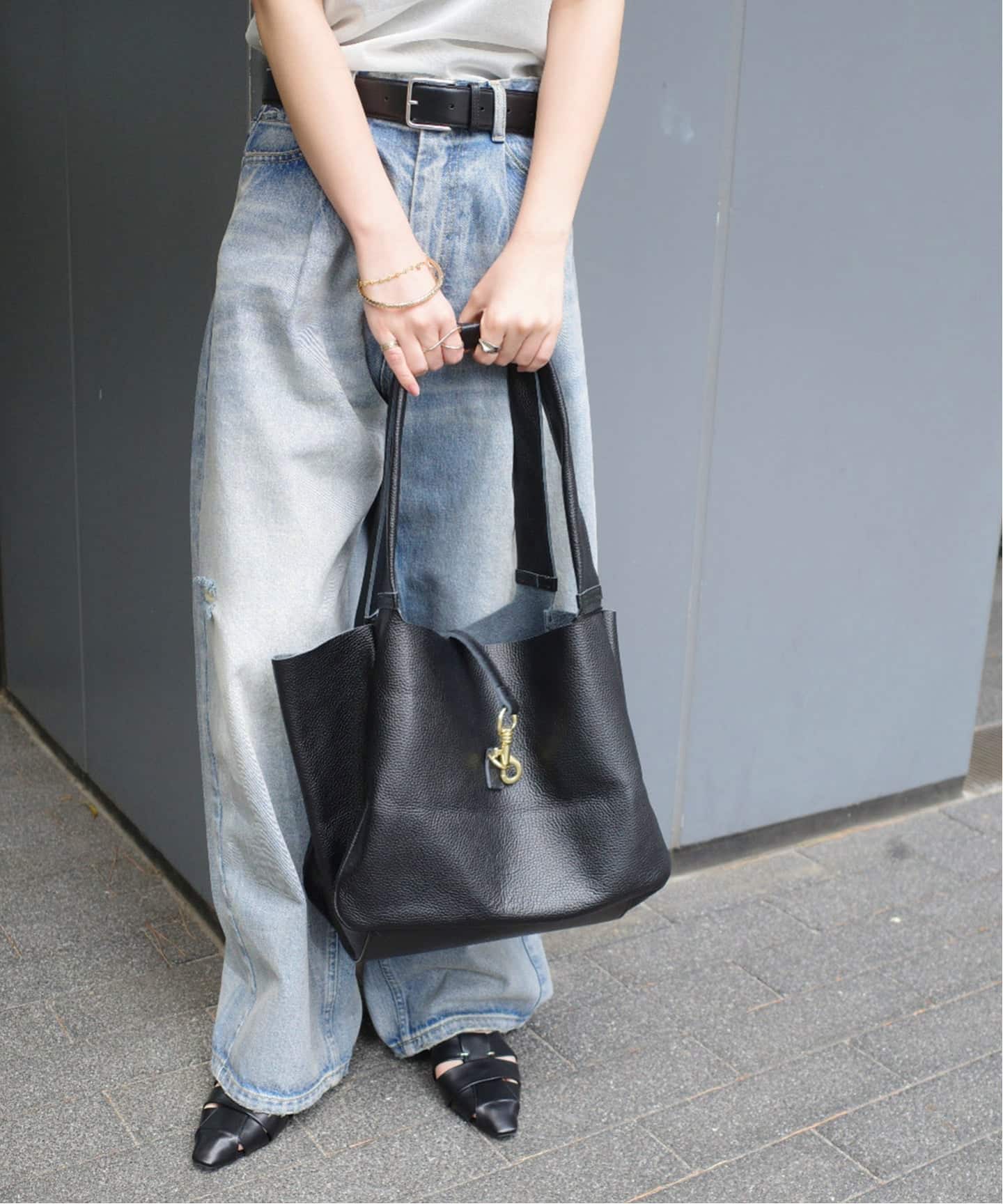 ルビーセルアトラクセラム&10周年記念トートバッグと手鏡 WEB限定》 MILLELA FIRENZE/ミレッラ BIT LEATHER TOTE（トートバッグ