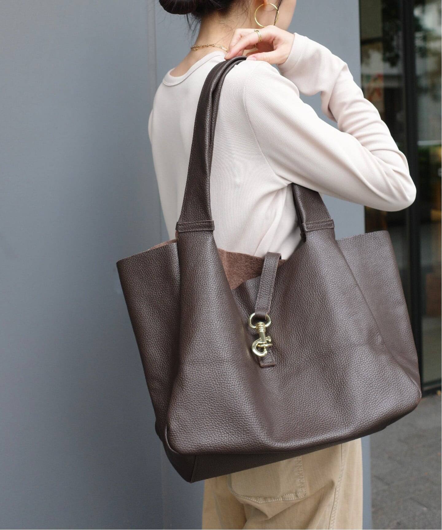 WEB限定》 MILLELA FIRENZE/ミレッラ BIT LEATHER TOTE（トートバッグ