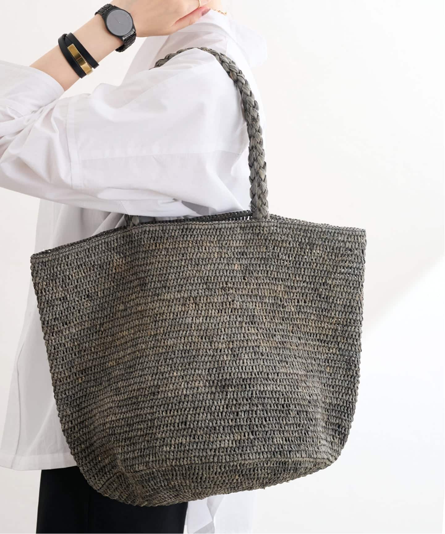 MADE IN MADA/ メイドインマダ ALICE MM BAG（かごバッグ）｜GRISE