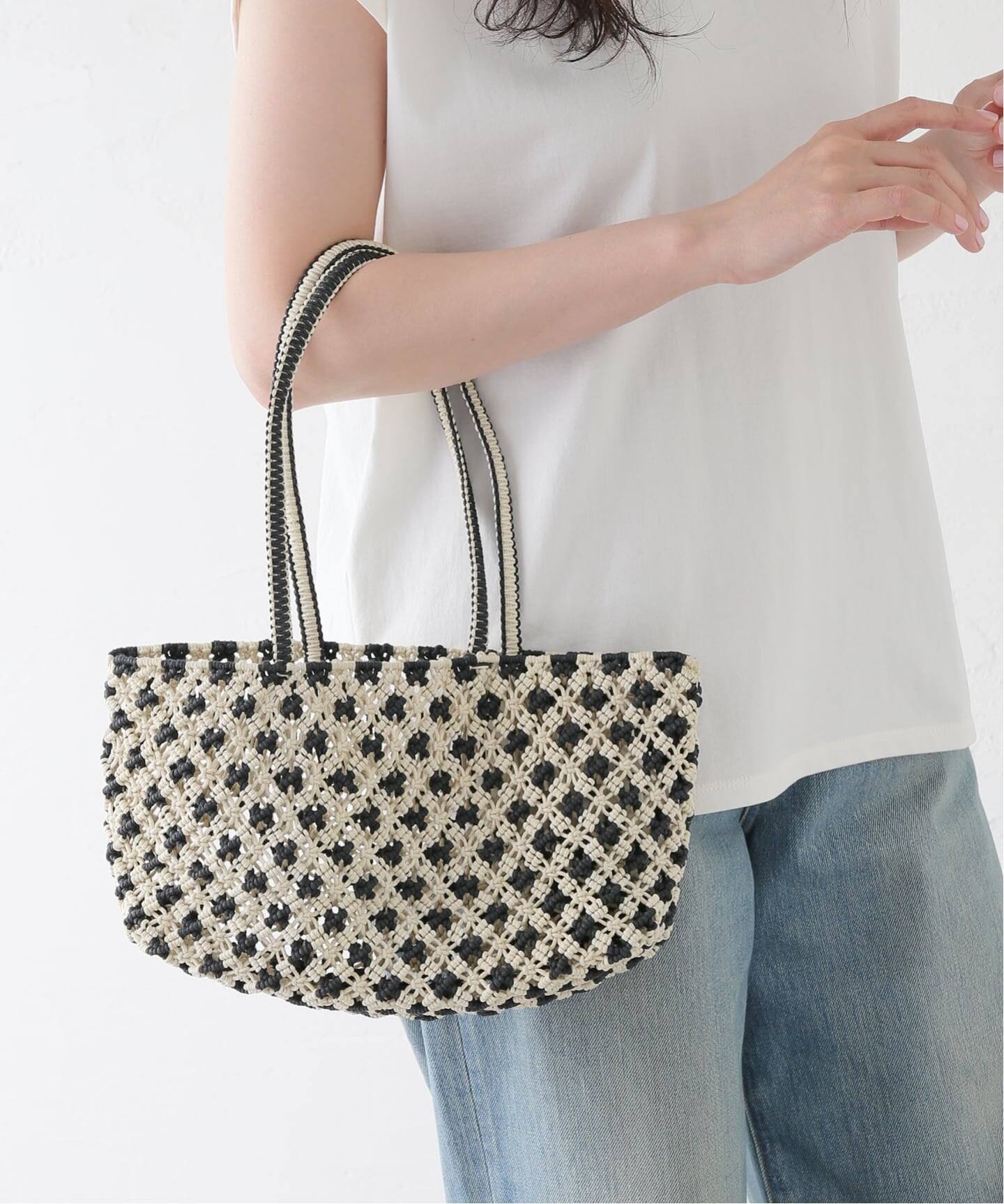 THE BAGMATI/バクマティ BW MESH BAG（トートバッグ）｜LE TALON（ル