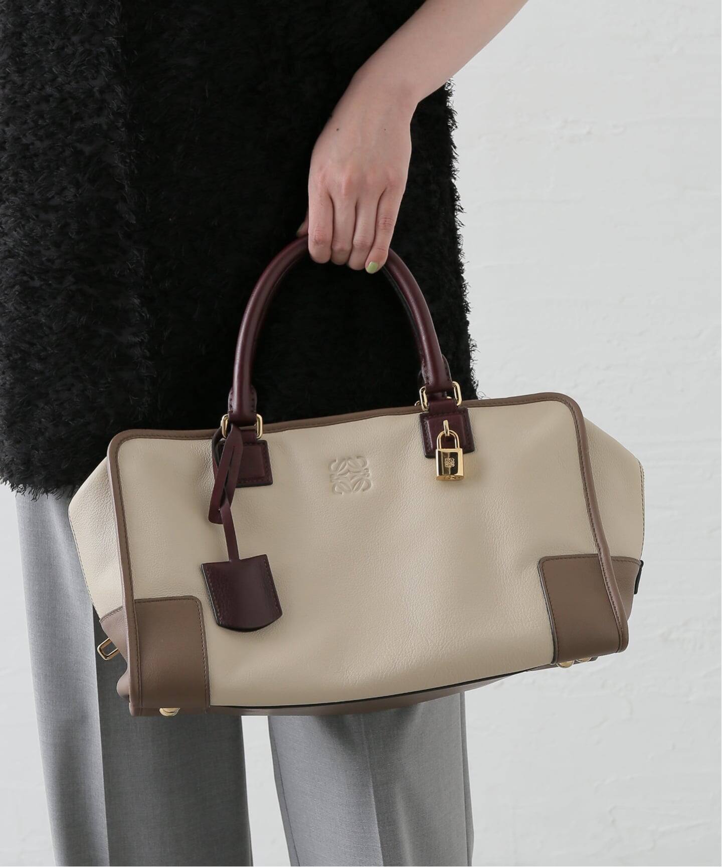 LOEWE アマソナ ハンドバッグ バイカラー LOEWE Bag Amazona アマソナ（ハンドバッグ）｜HIROB（ヒロブ）の通販