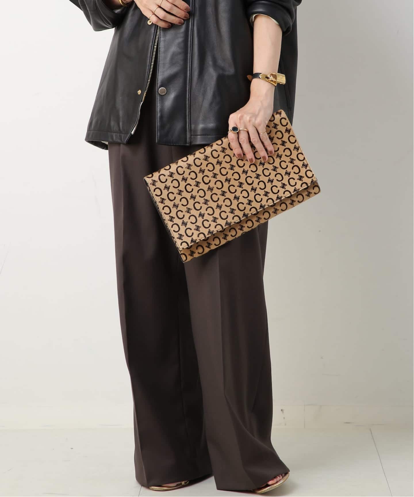VINTAGE CELINE/セリーヌ】クラッチバッグ c macadam（その他バッグ