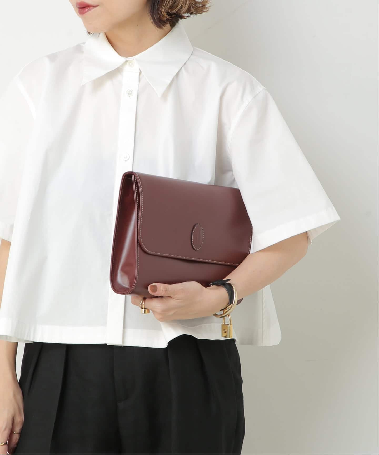 【ヴィンテージ】カルティエ Cartier ショルダーバッグ クラッチ VINTAGE CARTIER/カルティエ】Must de cartier クラッチバッグ