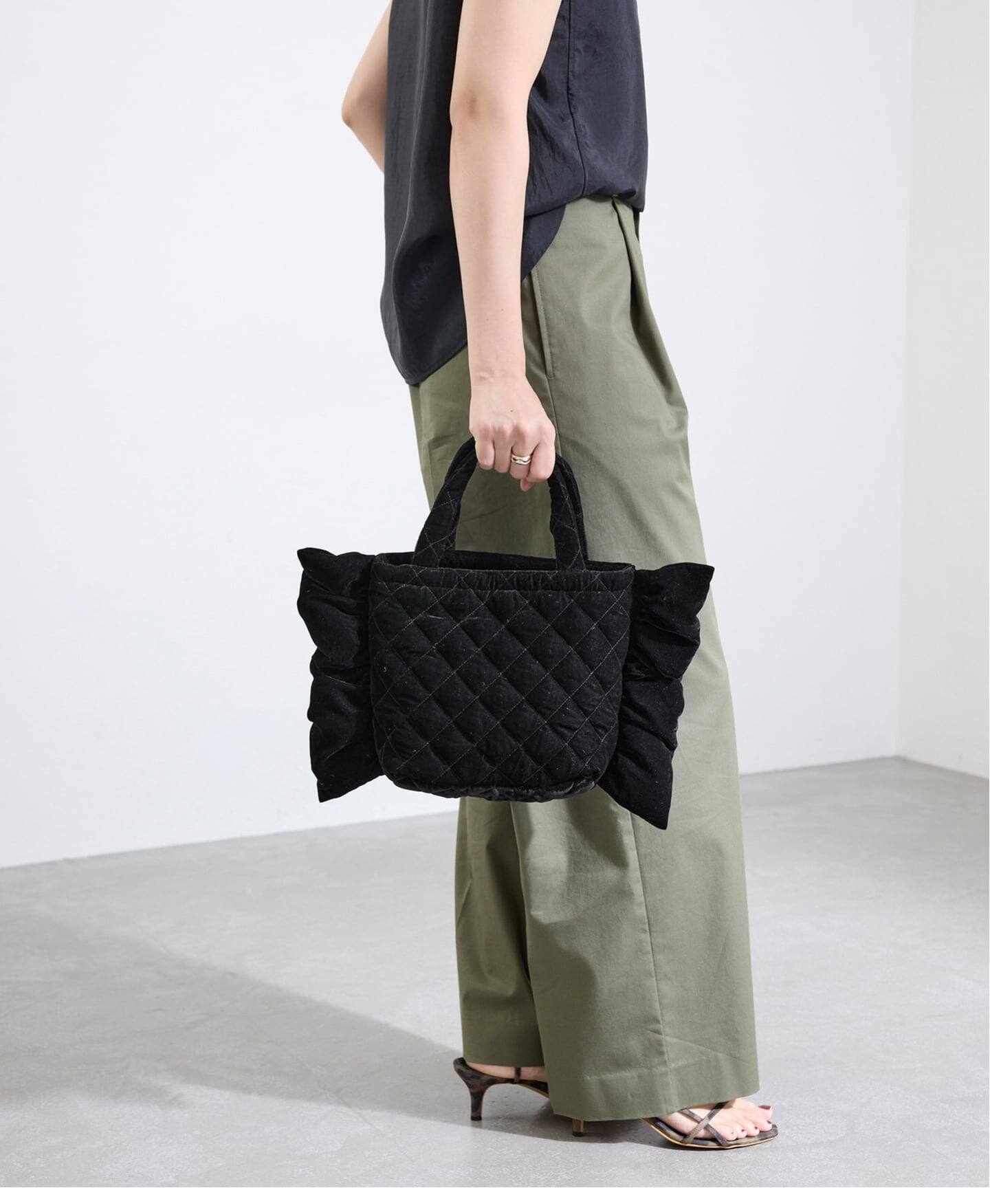 MALUS/マリュス Ruffle mini bag バッグ MSG-025（ハンドバッグ