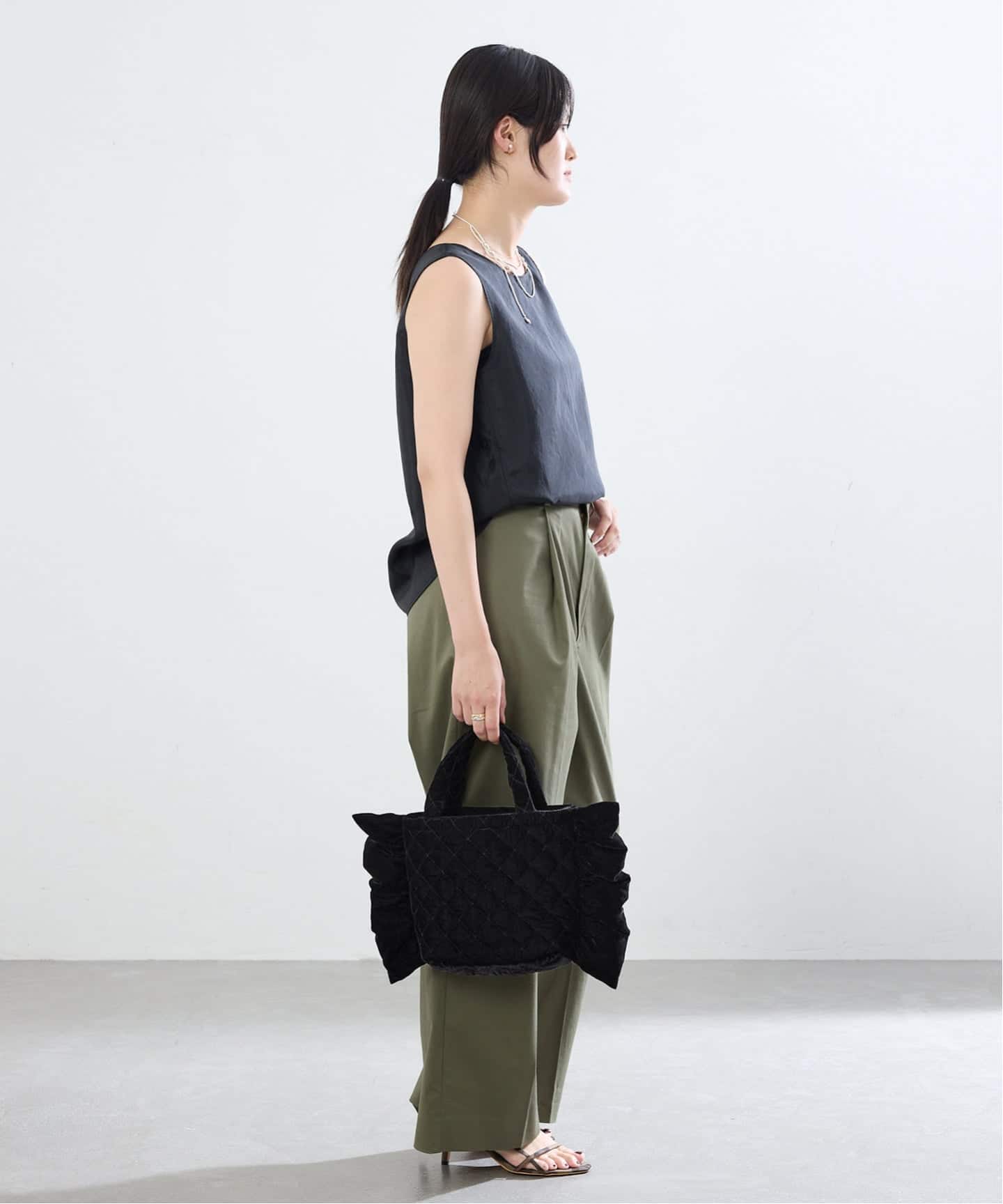 MALUS/マリュス Ruffle mini bag バッグ MSG-025（ハンドバッグ