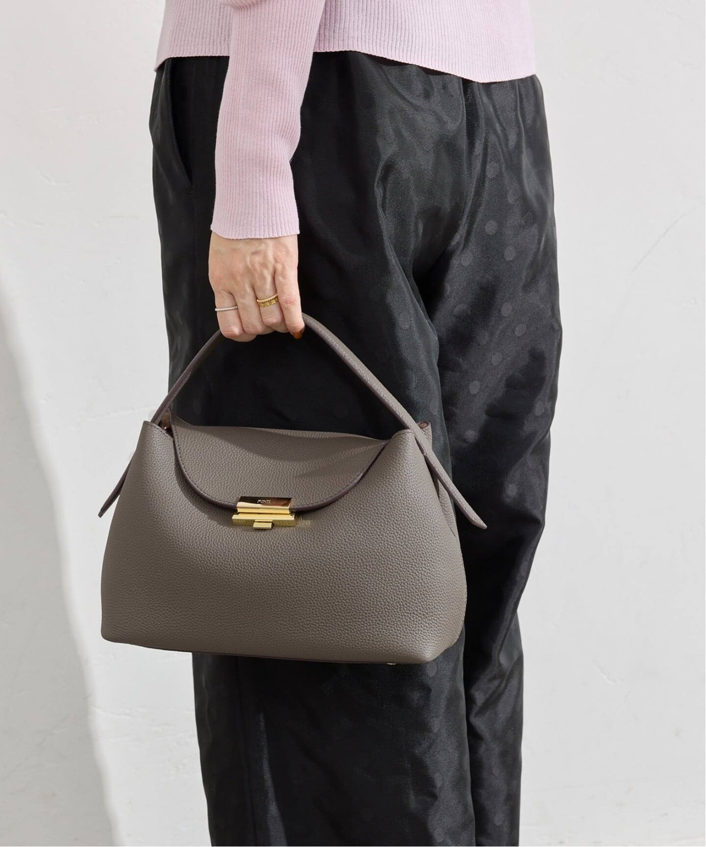 PUNTI. MAGNOLIA ハンドバッグ ブラウン WEB・一部店舗限定カラーあり/予約》PUNTI./プンティ MAGNOLIA HAND