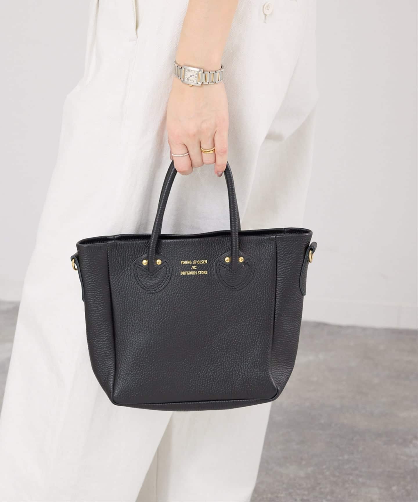 WEB/一部店舗限定》YOUNG&OLSEN EMBOSSED LEATHER D TOTE S バッグ