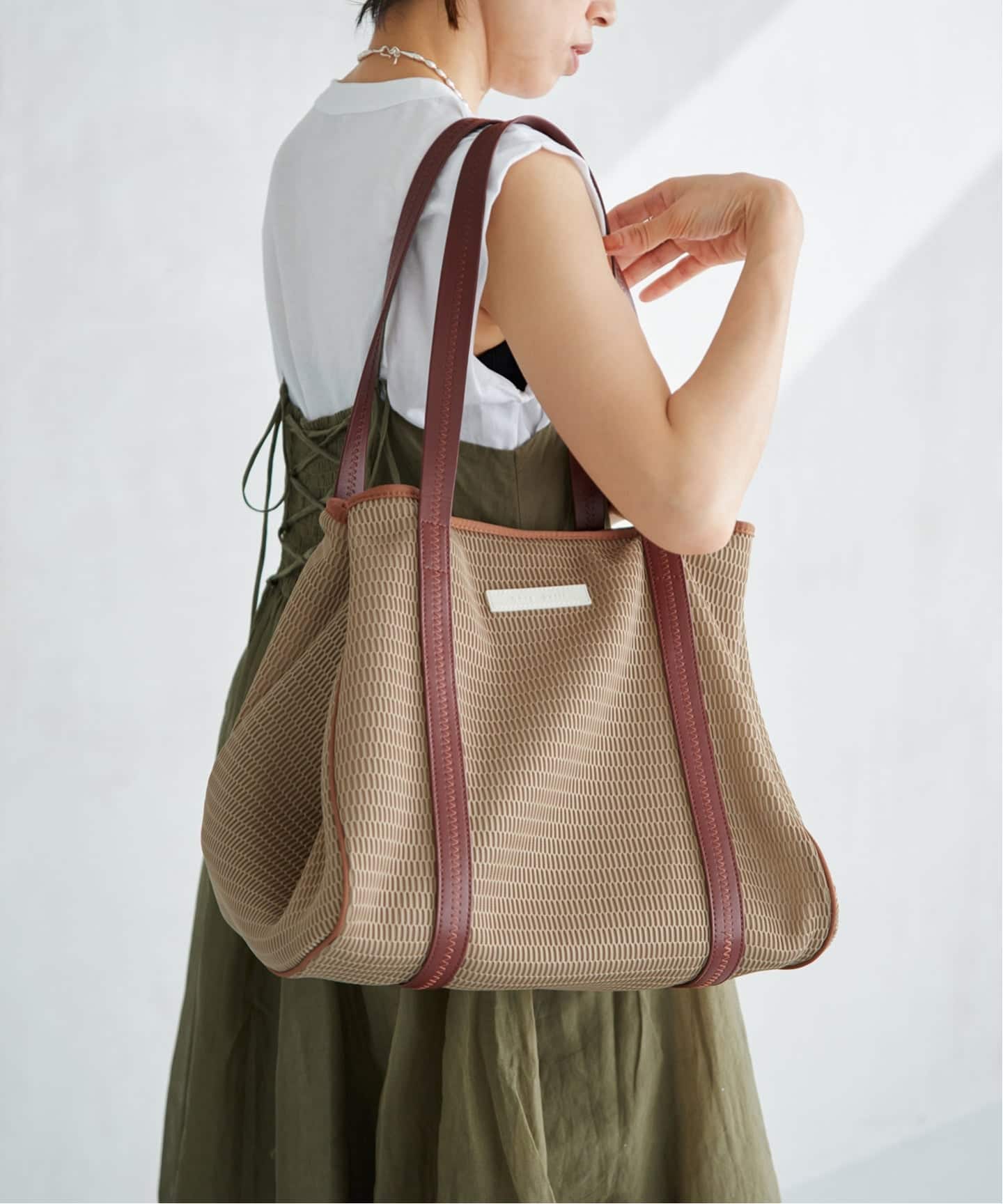 洗濯機洗い可》qbag paris/キューバッグ パリ 別注NEST ZIP L バッグ