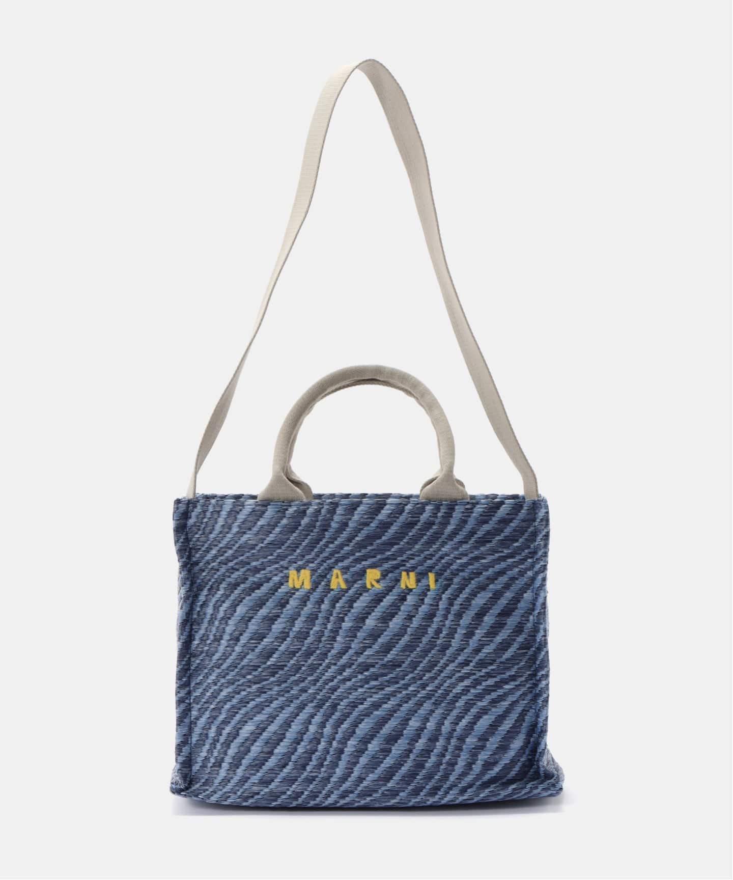 MARNI/マルニ ラフィアエフェクト スモールトトバッグ SHMP0077U7P9841