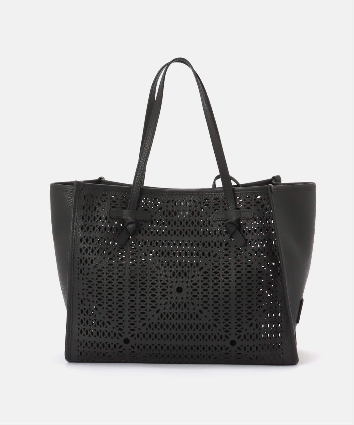 GIANNI CHIARINI ブラックトートバッグ GIANNI CHIARINI/ジャン二 キアリー二 MARCELLA LNR バッグ BS12390