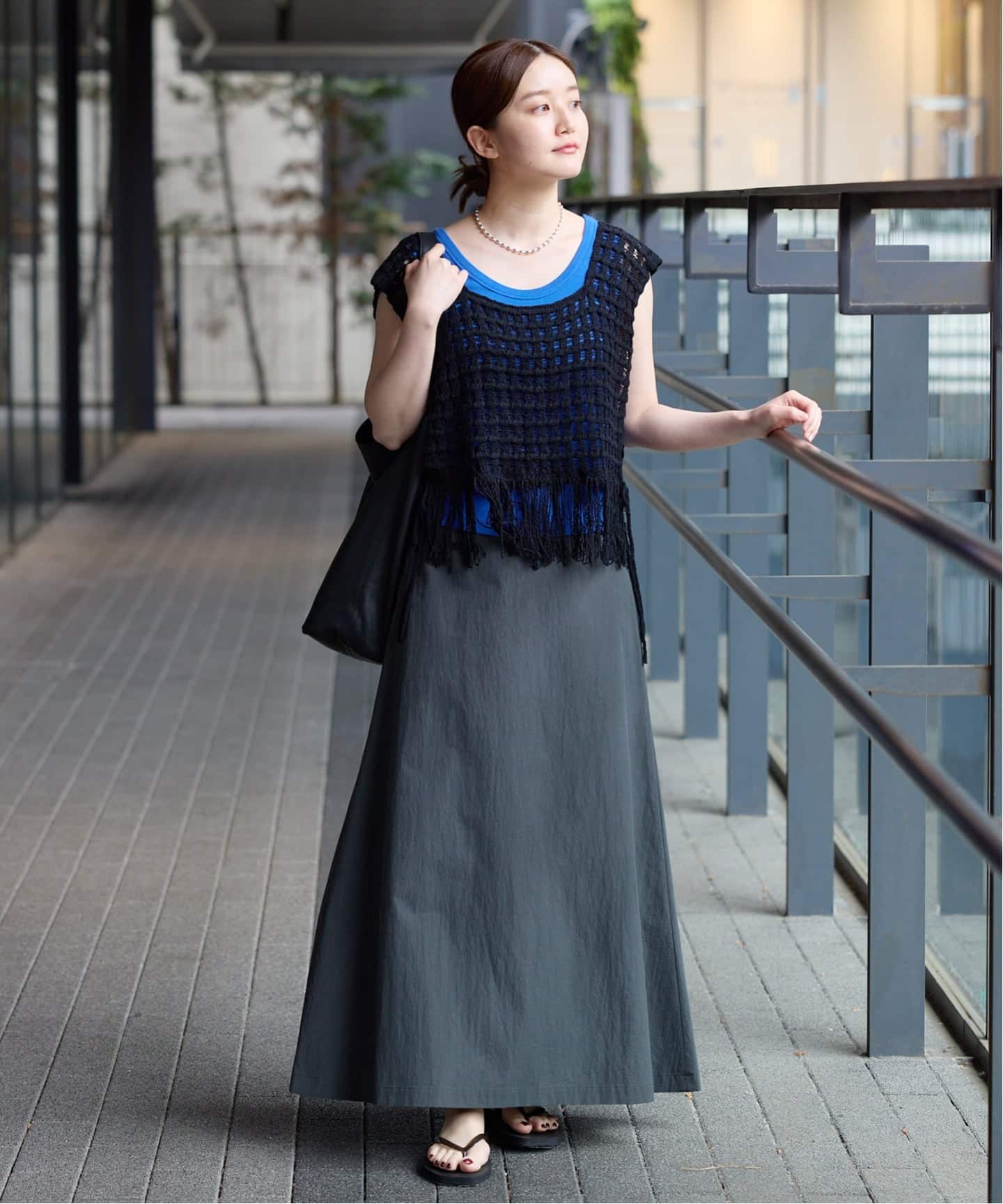 モルフェ シリンダー M ネイビー Morphee/モルフェ CYLINDER(M size)BLACK バッグ（ショルダーバッグ