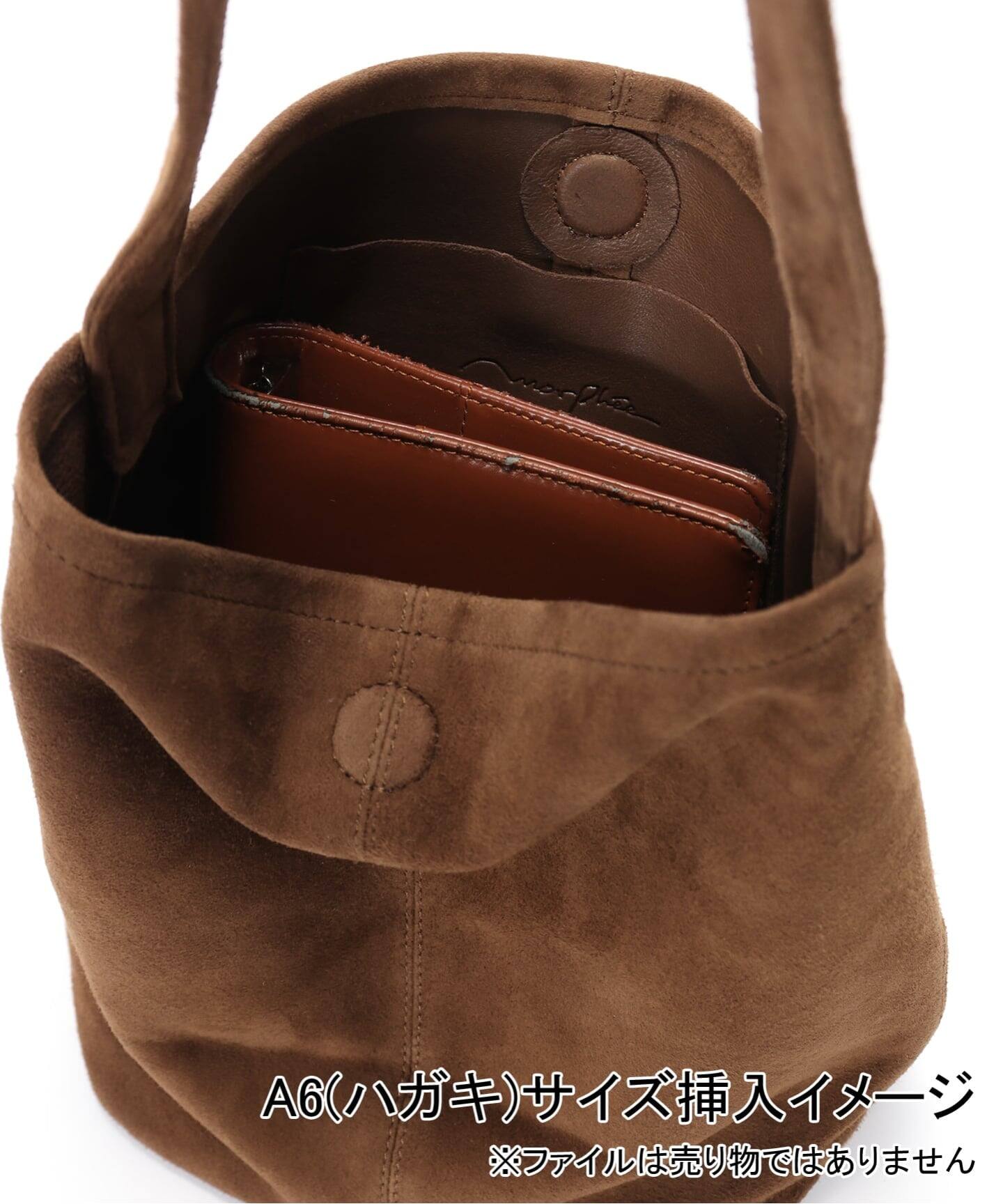 Morphee/モルフェ CYLINDER(S size)OIL SUEDE BROWN バッグ
