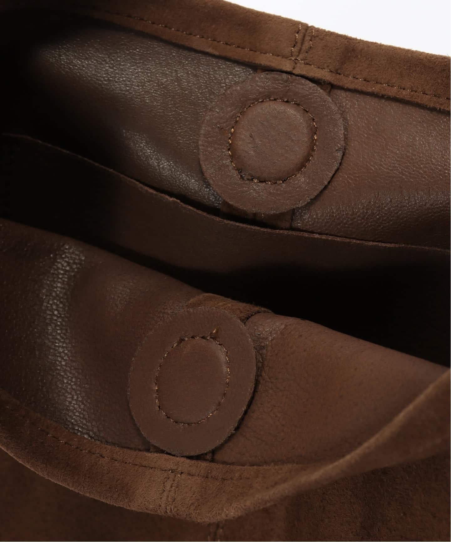 Morphee/モルフェ CYLINDER(S size)OIL SUEDE BROWN バッグ