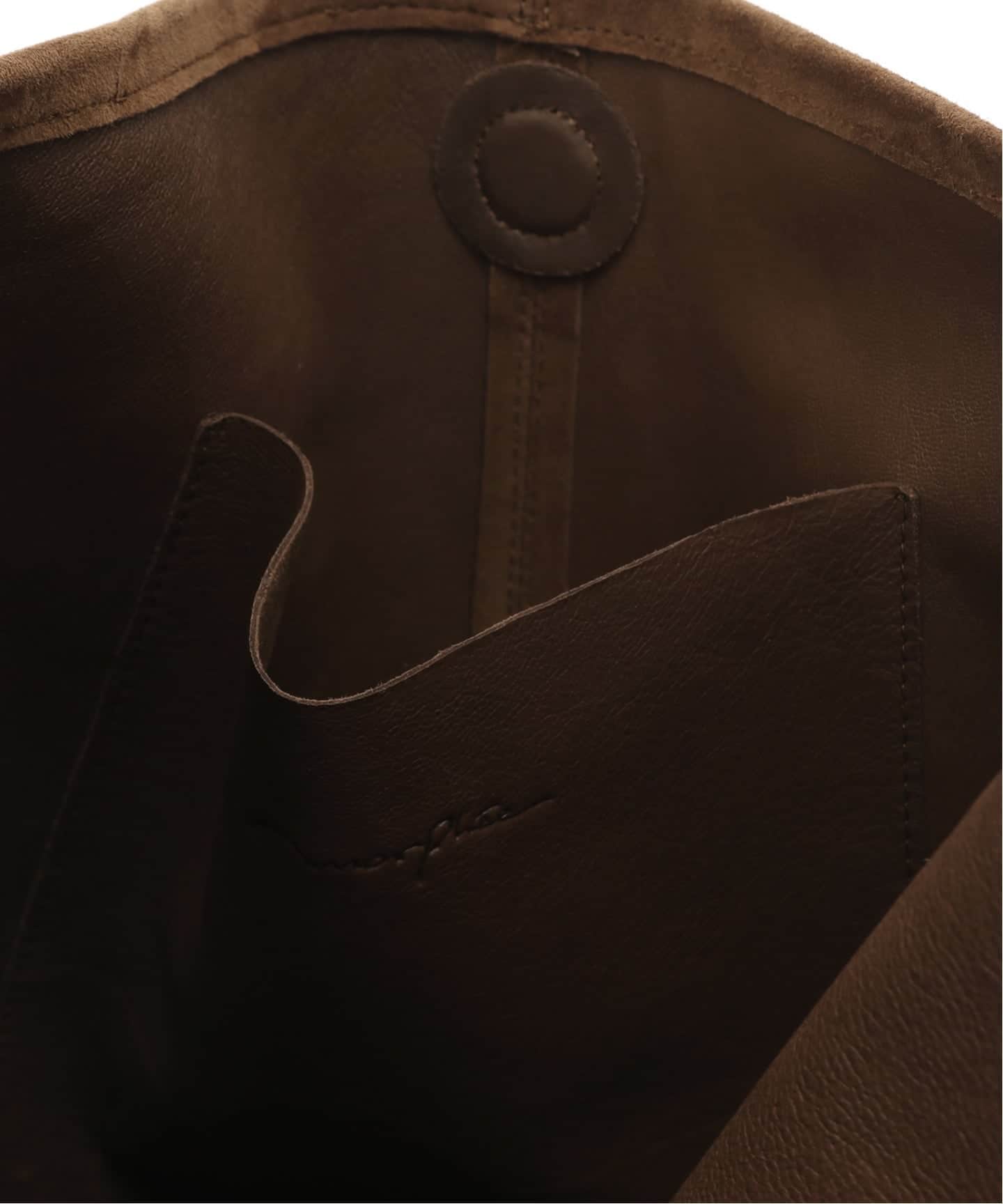 Morphee/モルフェ CYLINDER(M size)OIL SUEDE BROWN バッグ