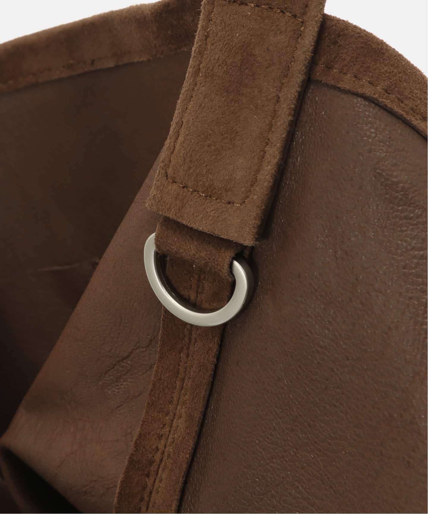 Morphee/モルフェ CYLINDER(M size)OIL SUEDE BROWN バッグ