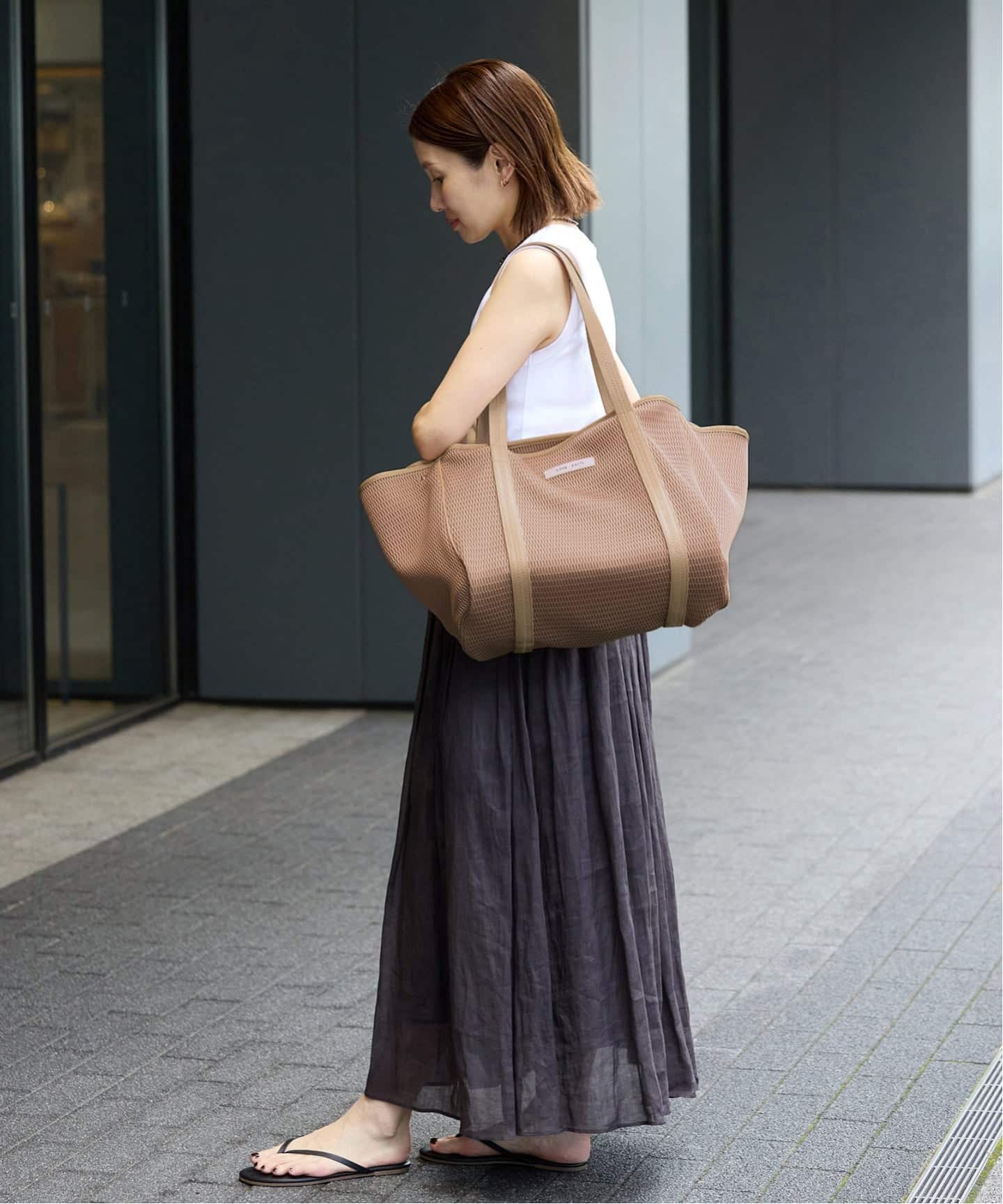 qbag paris/キューバッグ パリ NEST ZIP L バッグ（トートバッグ