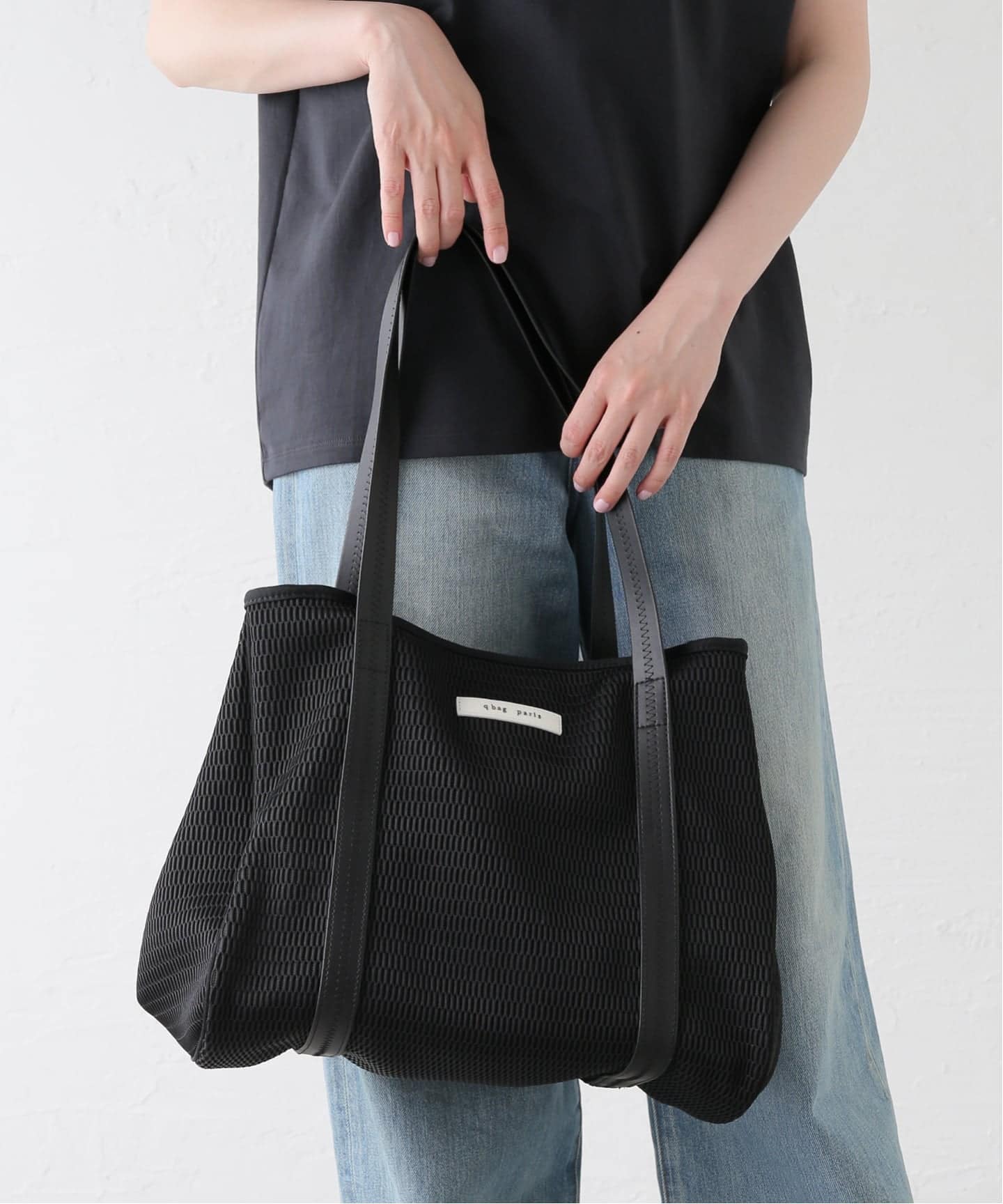 洗濯機洗い可》qbag paris/キューバッグ パリ NEST ZIP L バッグ