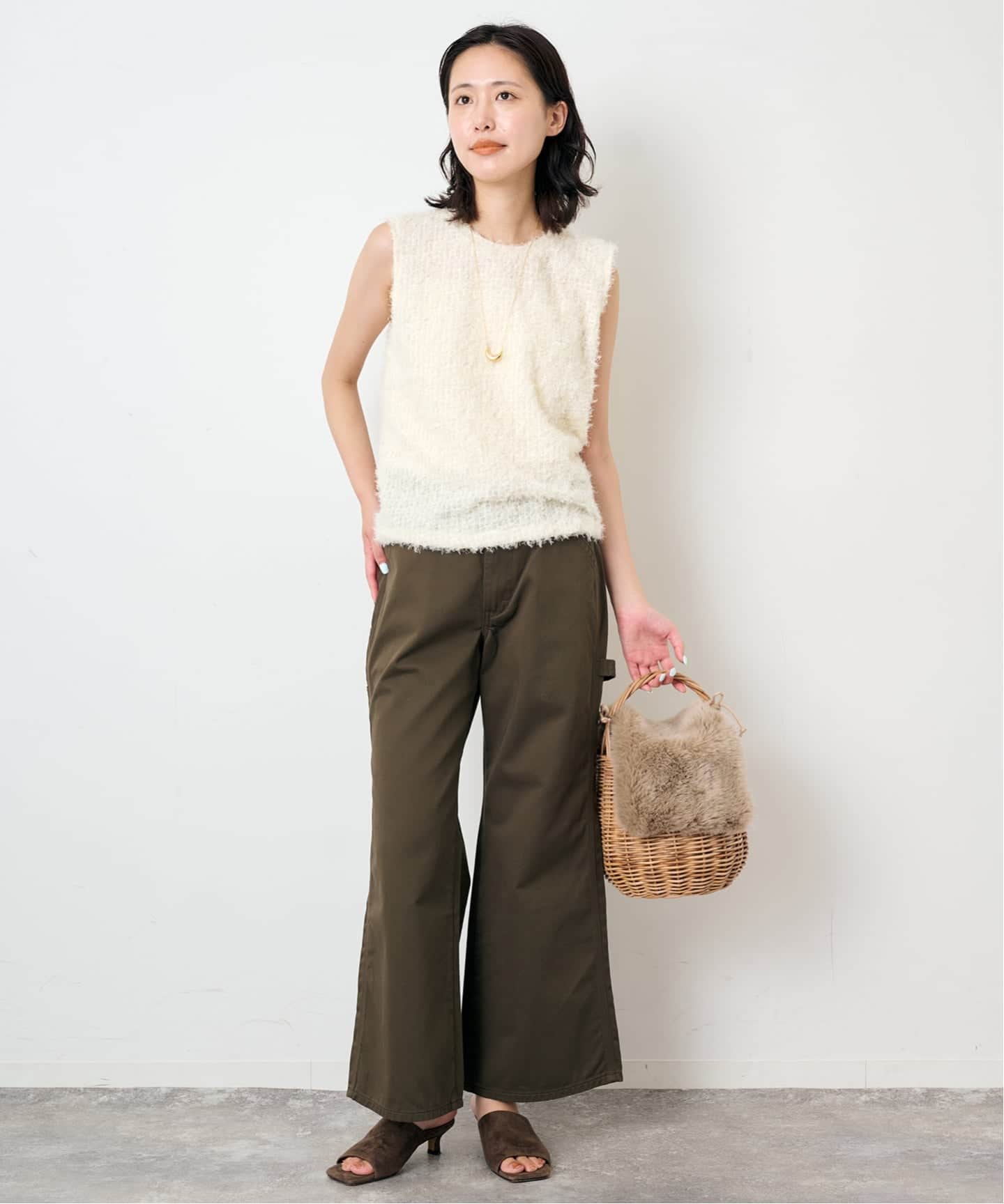 予約》BAGMATI/バグマティ SLOBE別注 ファーカゴバッグ（かごバッグ