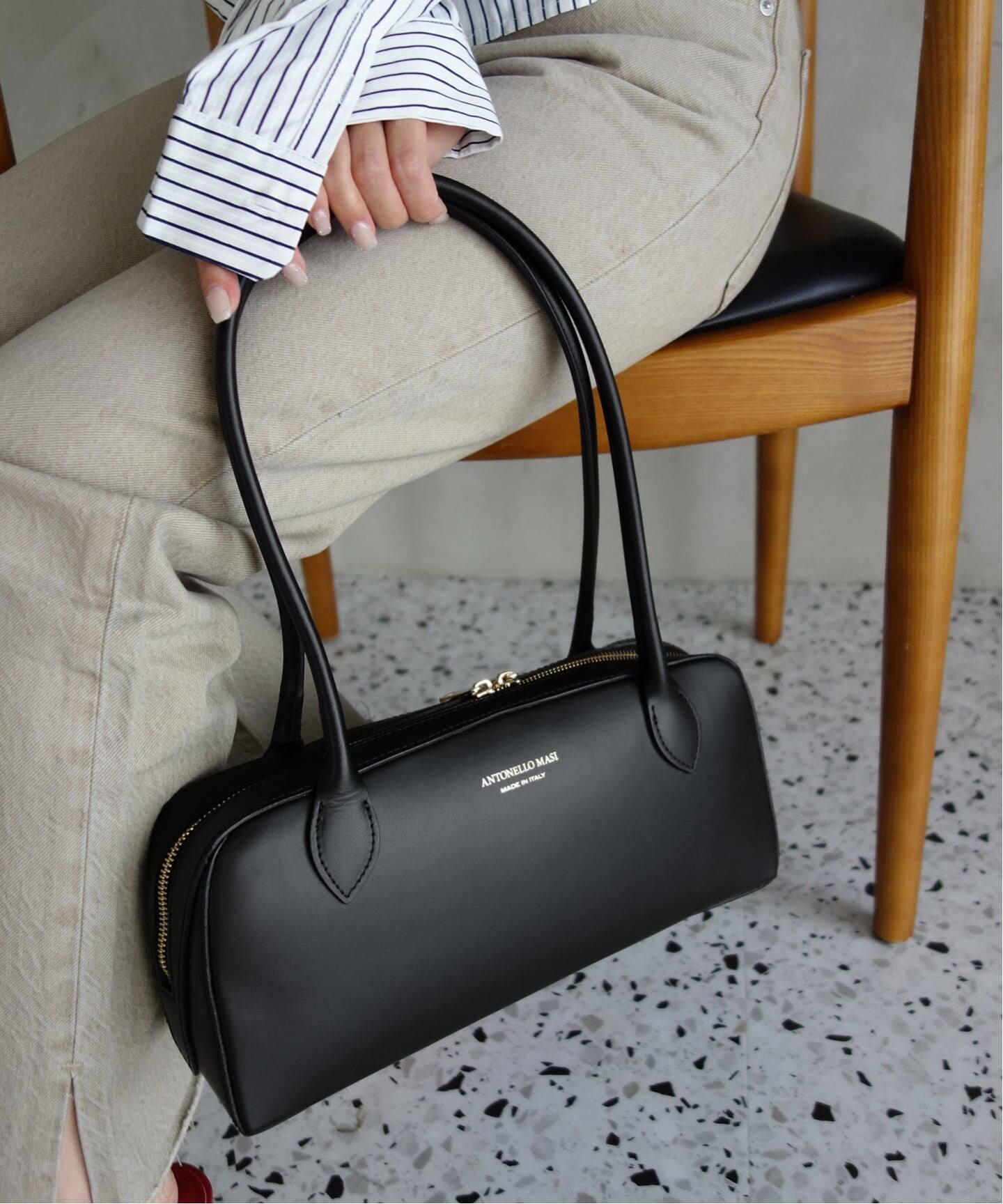 yukari★専用★【ANTONELLO MASI】SLOBE別注ボストンバッグ ANTONELLO MASI SLOBE別注 ロングハンドルボストン GABRIELLA