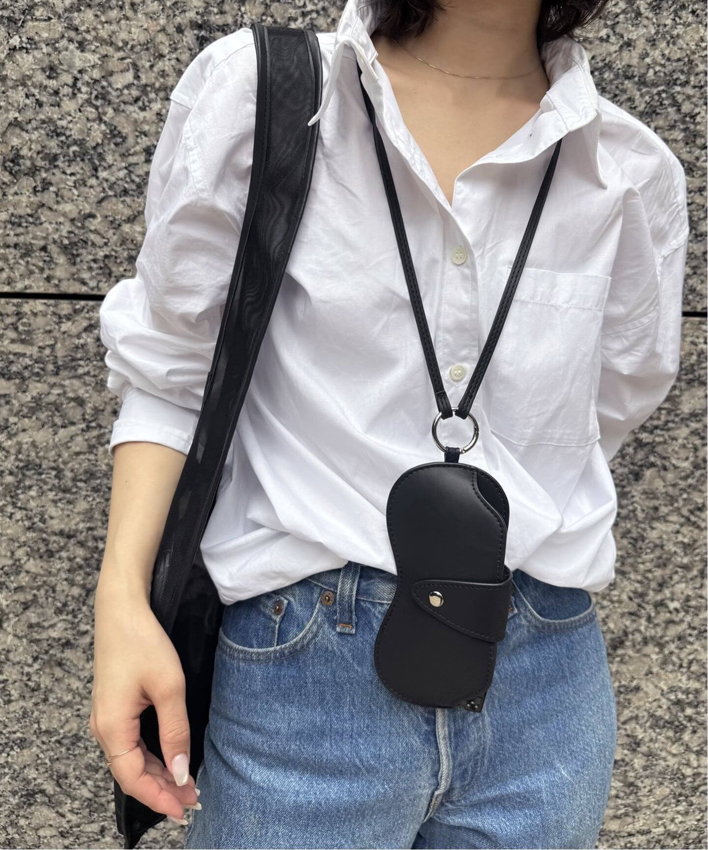 Left Bank Books SLOBE別注 グラスホルダー付きメッシュトートバッグ 