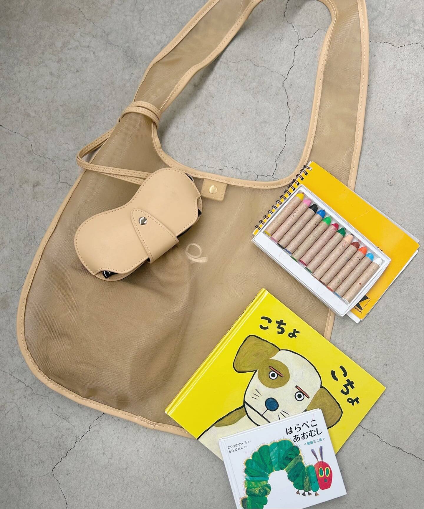 Left Bank Books SLOBE別注 グラスホルダー付きメッシュトートバッグ 