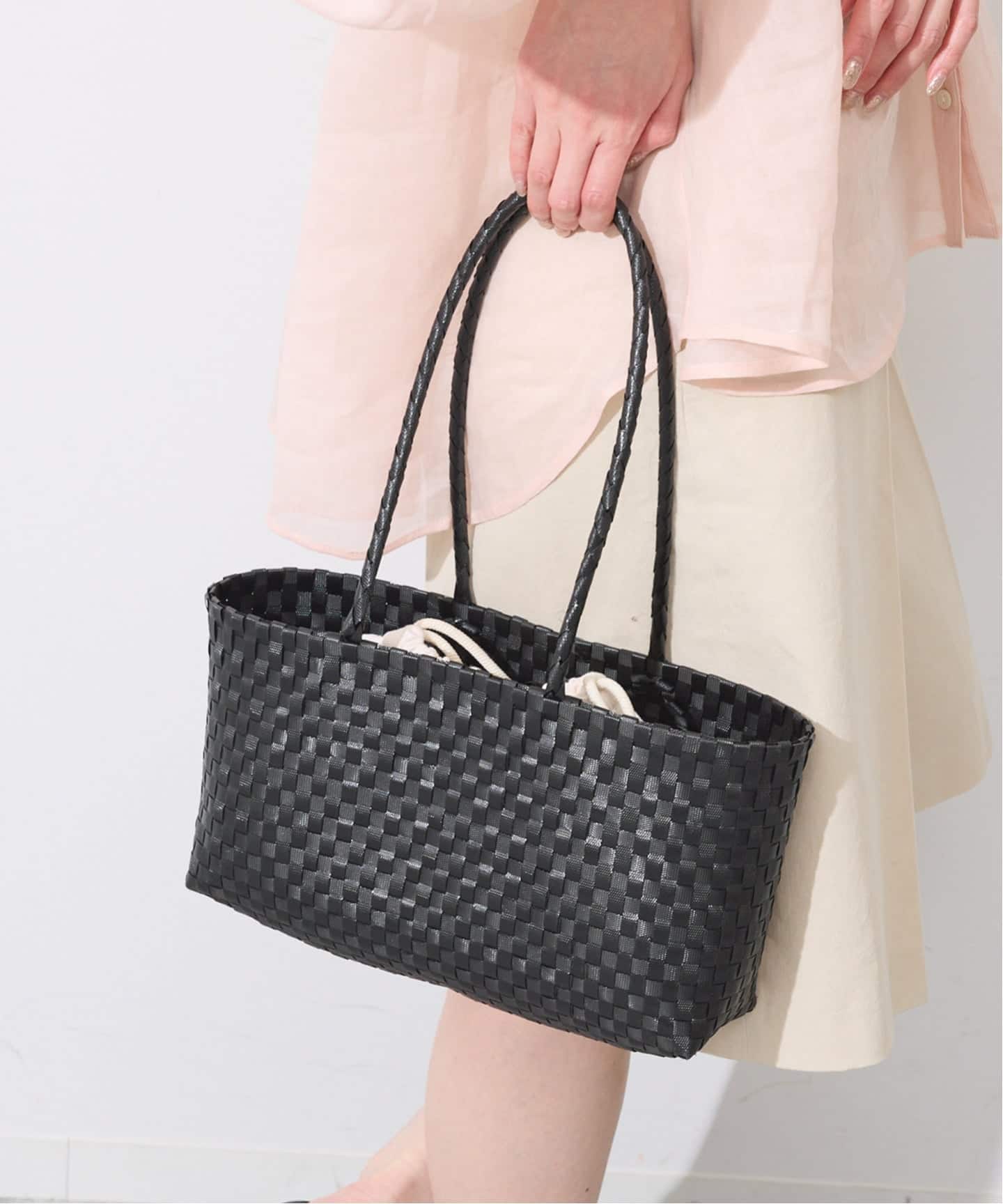 NHE/ニエ ロングハンドルカゴバッグ S26004NGANGNG HA（かごバッグ