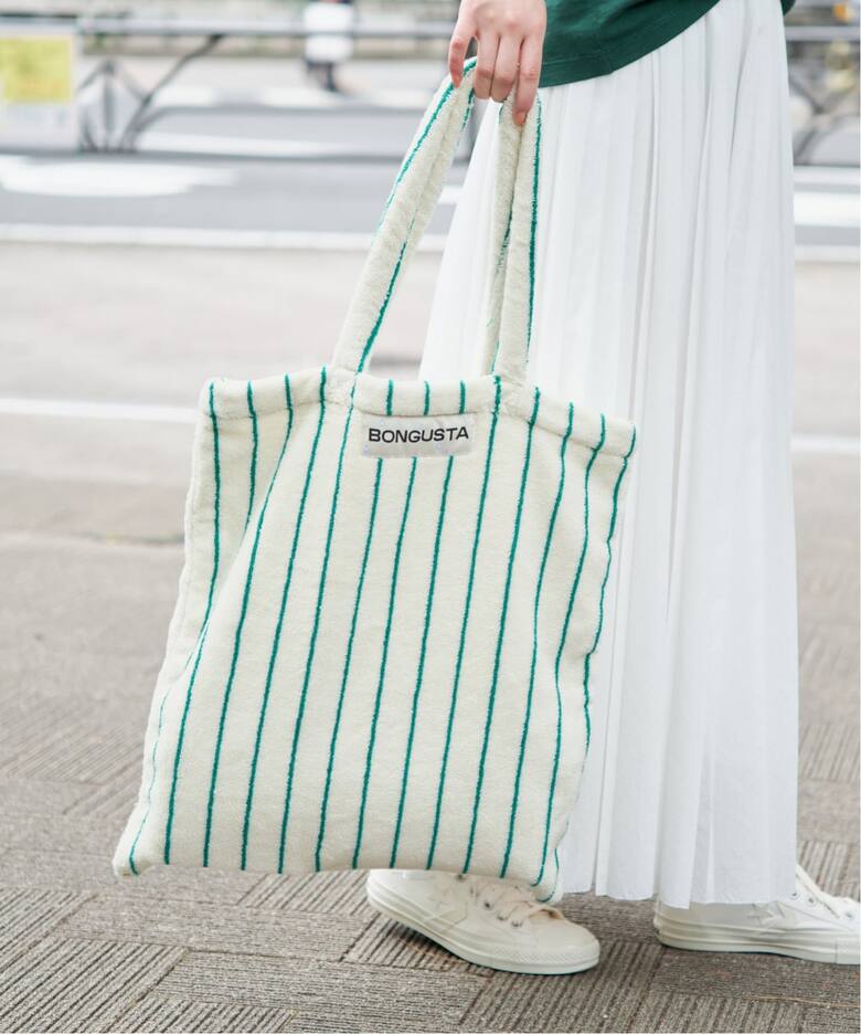 追加》BONGUSTA/ボングスタ naram striped トートバッグ（トートバッグ 