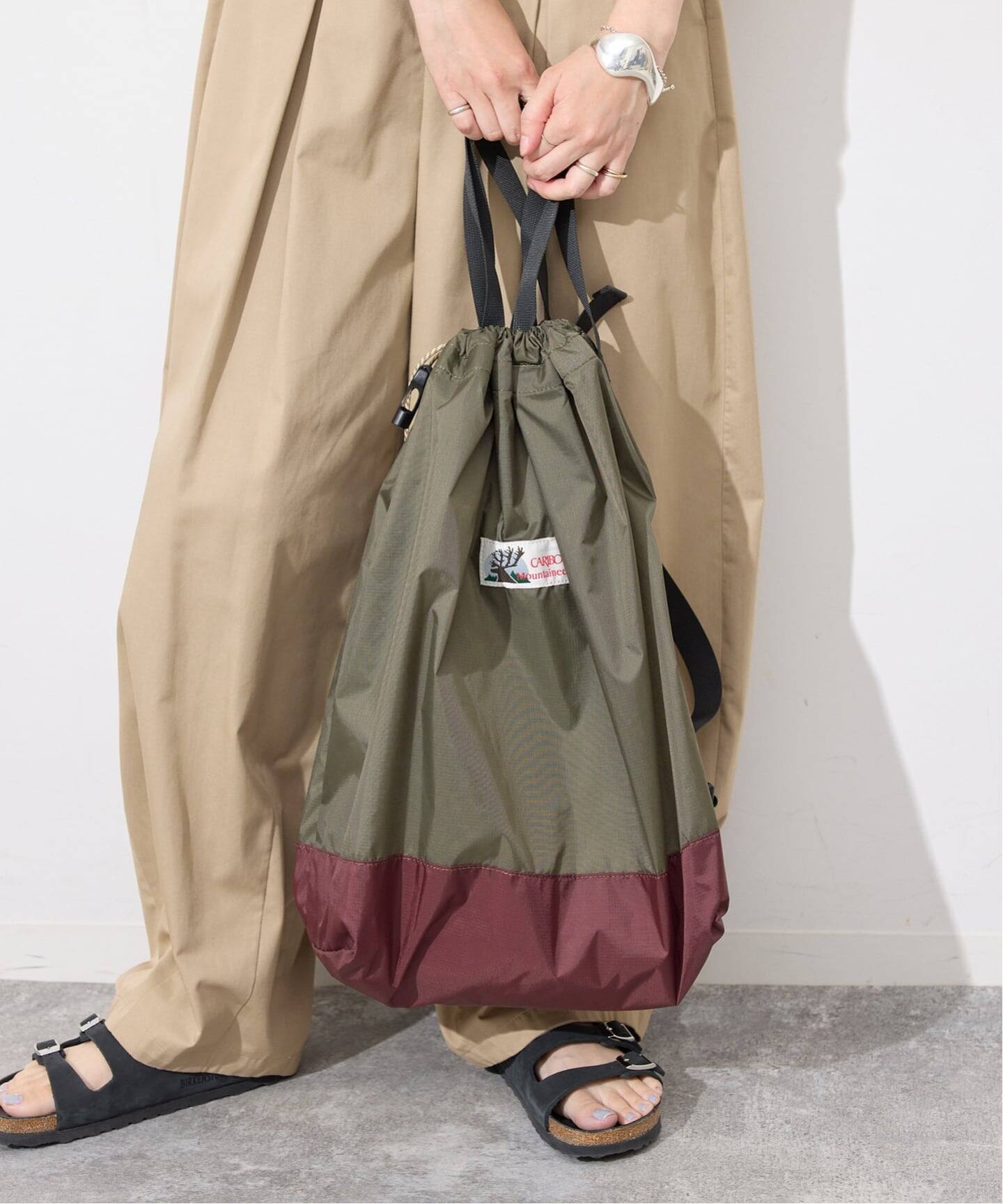 予約》CARIBOU MOUNTAINEERING SLOBE別注 巾着ショルダーバッグ